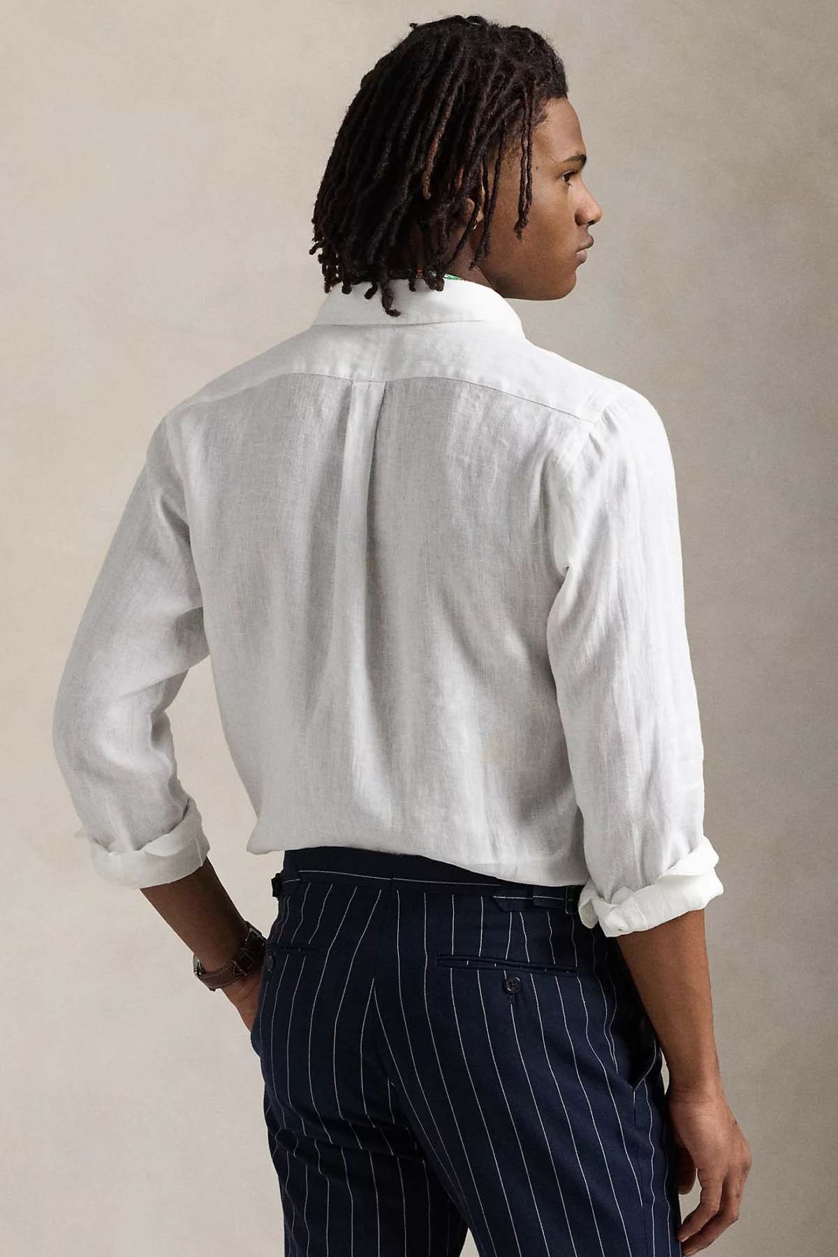 Polo Ralph Lauren Custom Fit Keten Gömlek