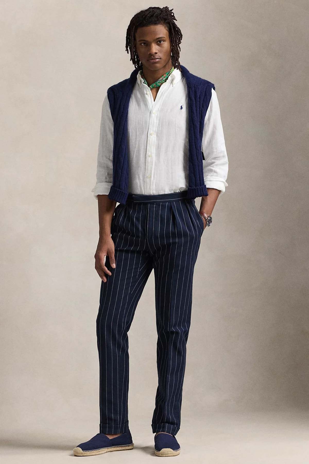 Polo Ralph Lauren Custom Fit Keten Gömlek