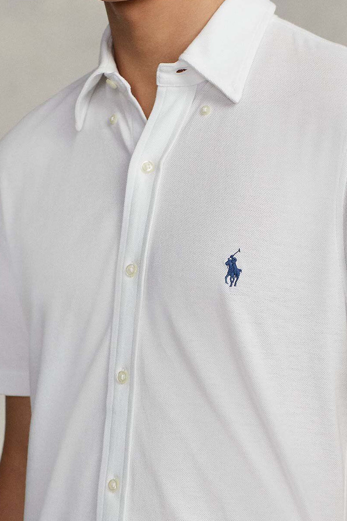 Polo Ralph Lauren Custom Fit Featherweight Mesh Kısa Kollu Gömlek-Gömlek-Libas