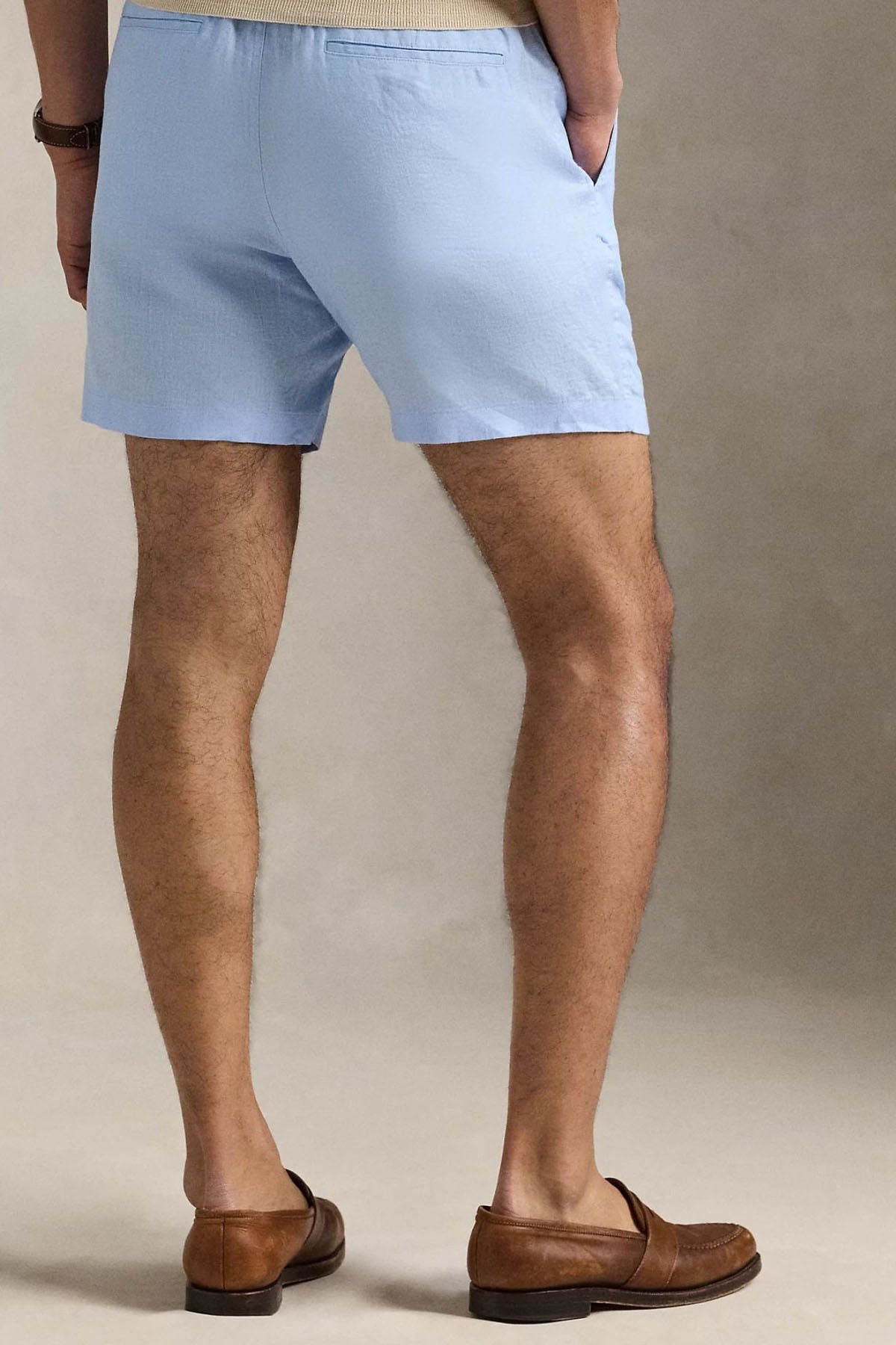 Polo Ralph Lauren Beli Lastikli Classic Fit Keten Şort