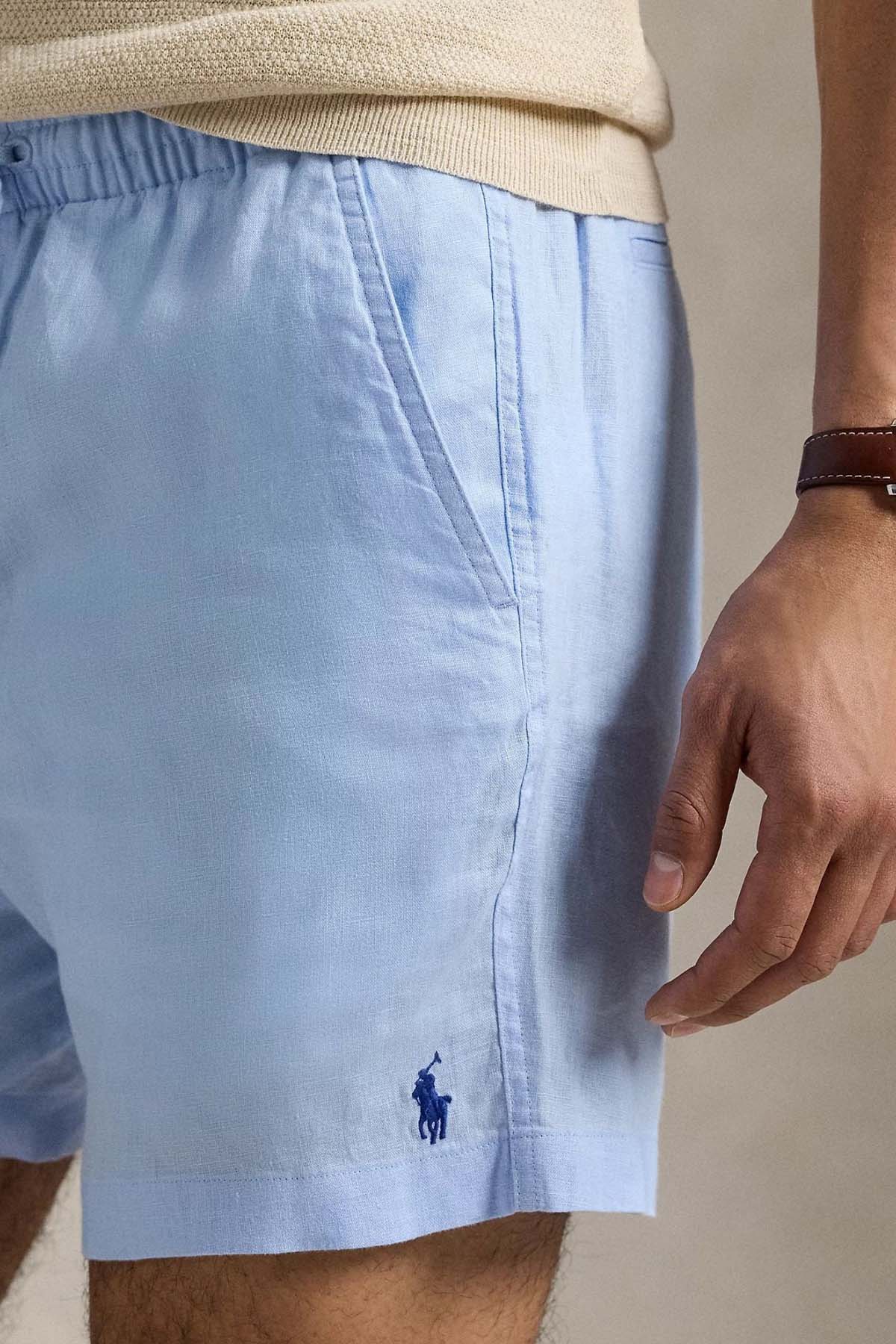 Polo Ralph Lauren Beli Lastikli Classic Fit Keten Şort