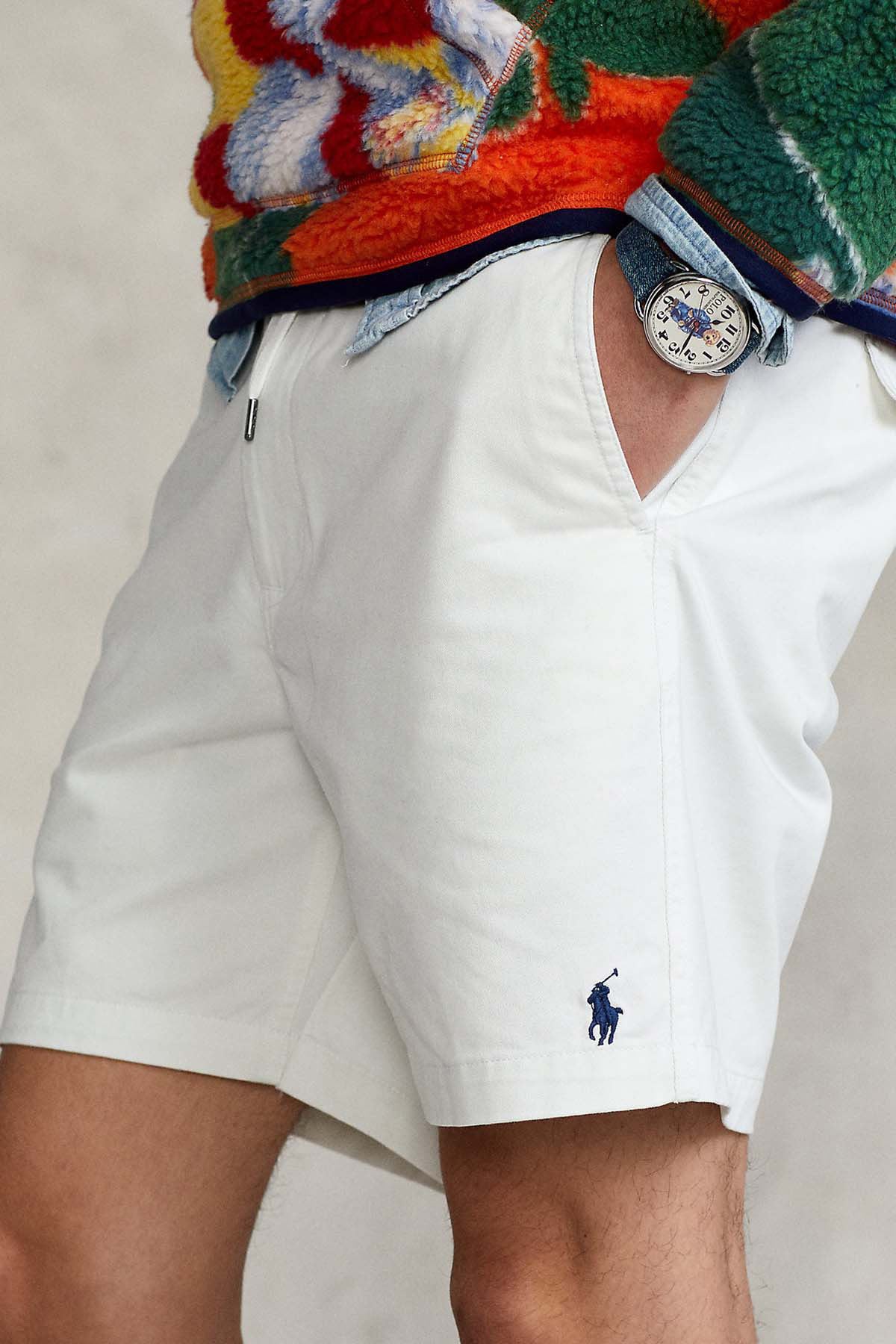 Polo Ralph Lauren Beli Lastikli Stretch Classic Fit Şort-Şort-Libas