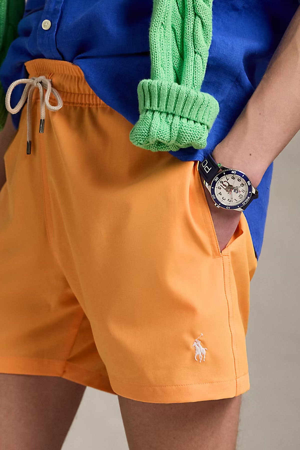 Polo Ralph Lauren Slim Fit Beli Lastikli Streç Şort Mayo