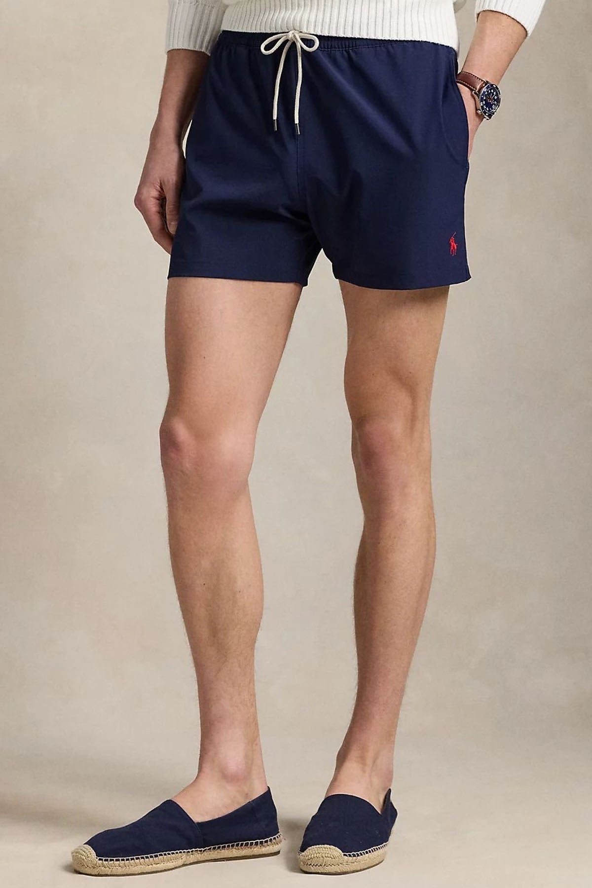 Polo Ralph Lauren Slim Fit Beli Lastikli Streç Şort Mayo