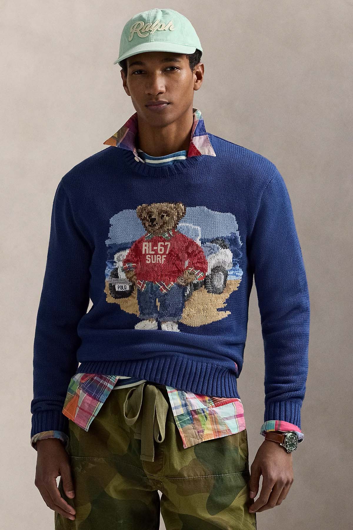 Polo Ralph Lauren Polo Bear Relaxed Fit Örgü Triko-Triko-Libas