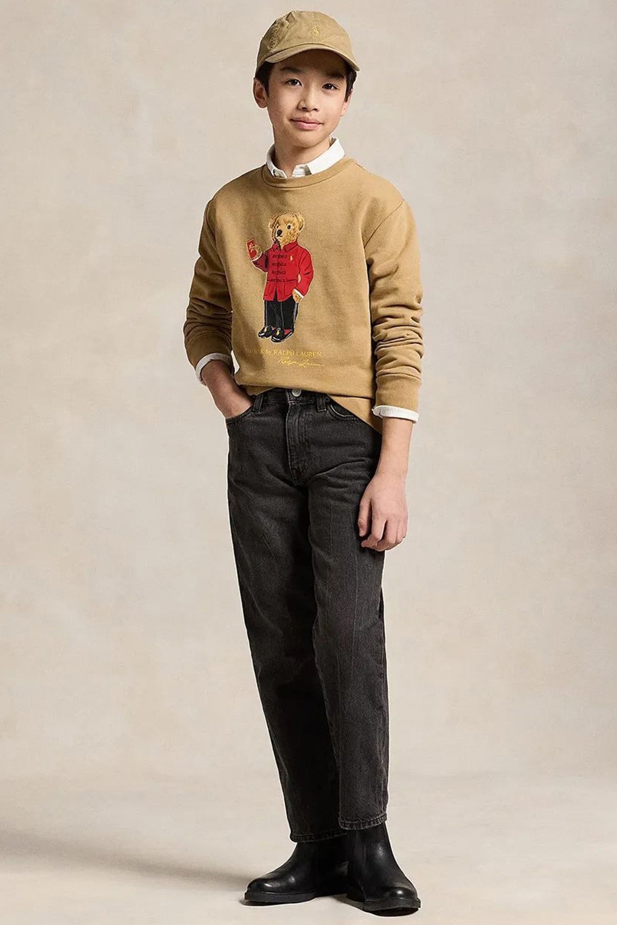 Polo Ralph Lauren Kids S-L Beden Unisex Çocuk Polo Bear Sweatshirt-Sweatshirt-Libas