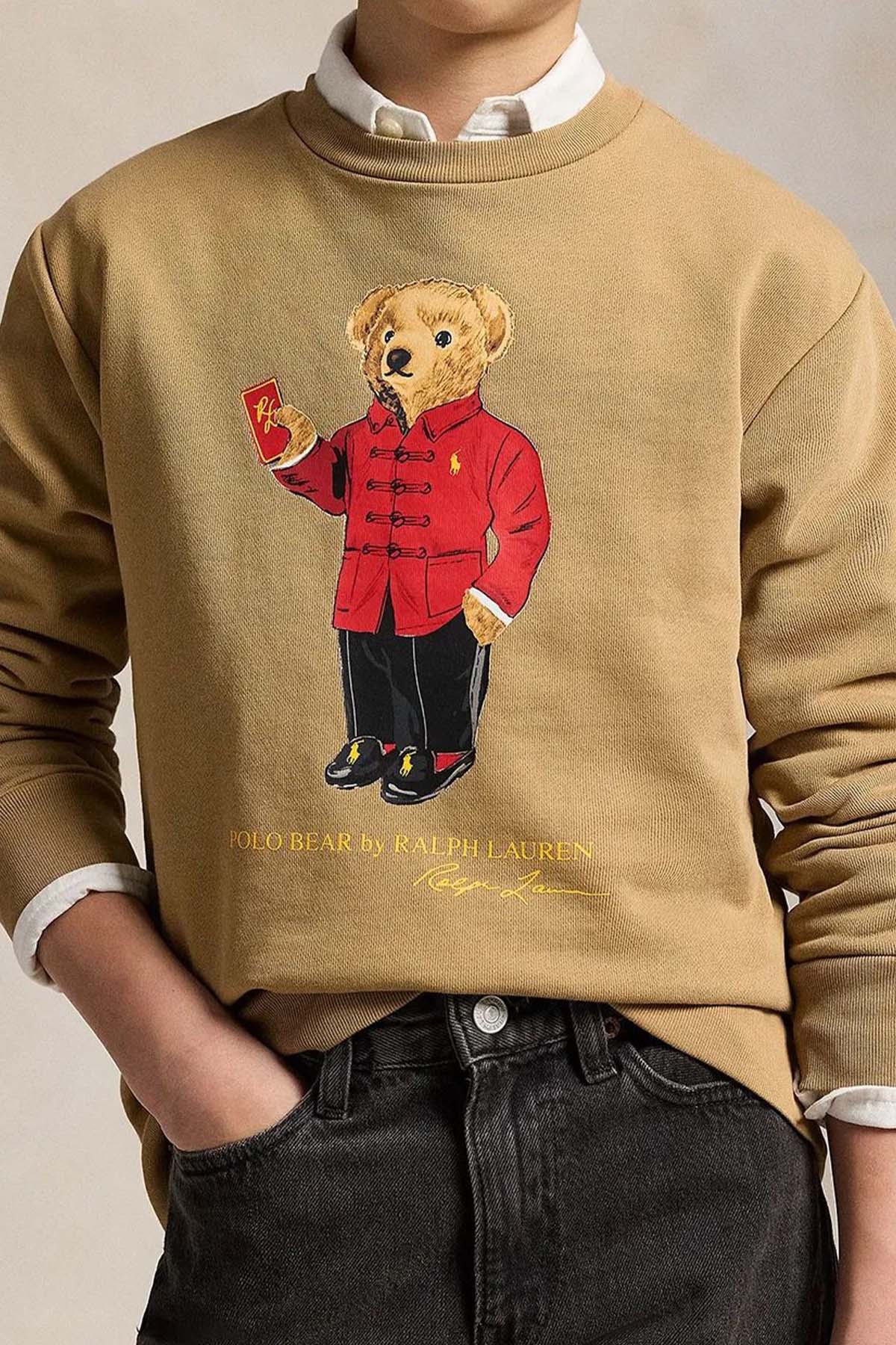 Polo Ralph Lauren Kids S-L Beden Unisex Çocuk Polo Bear Sweatshirt-Sweatshirt-Libas