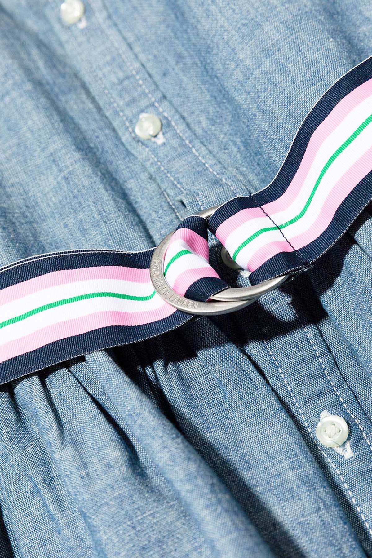 Polo Ralph Lauren Kids 7 Yaş Kız Çocuk Denim Gömlek Elbise