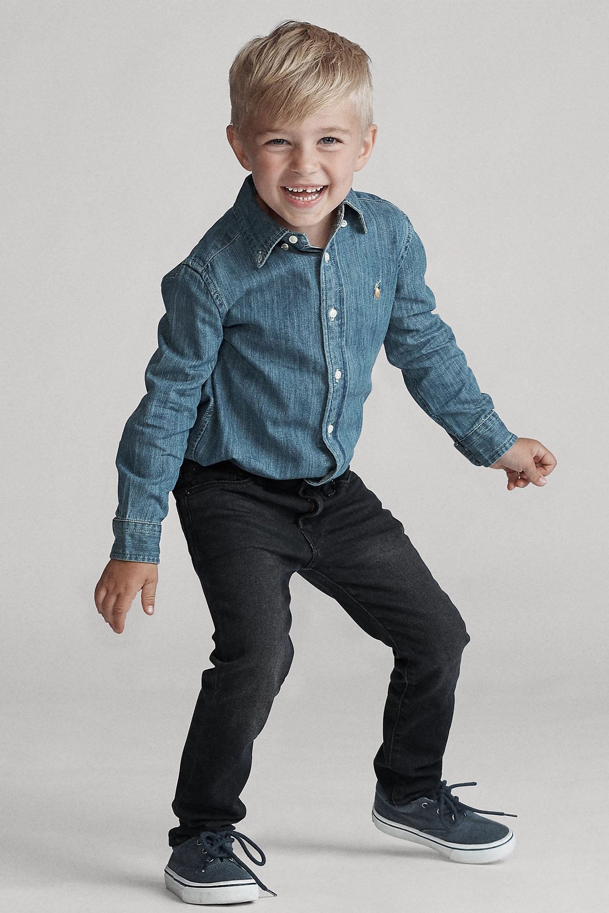 Polo Ralph Lauren Kids 3-6 Yaş Erkek Çocuk Denim Gömlek
