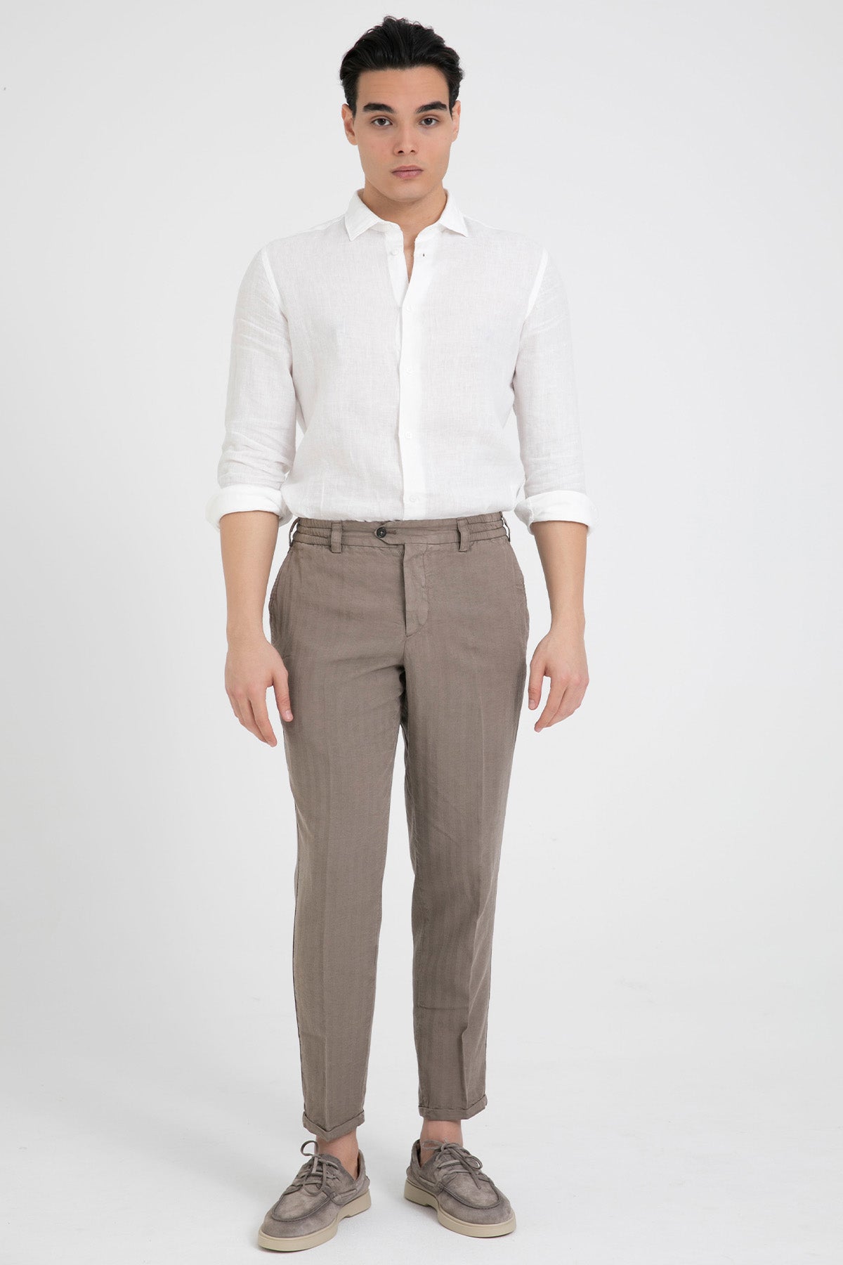 Pantaloni Torino The Rebel Soft Fit Keten Pantolon