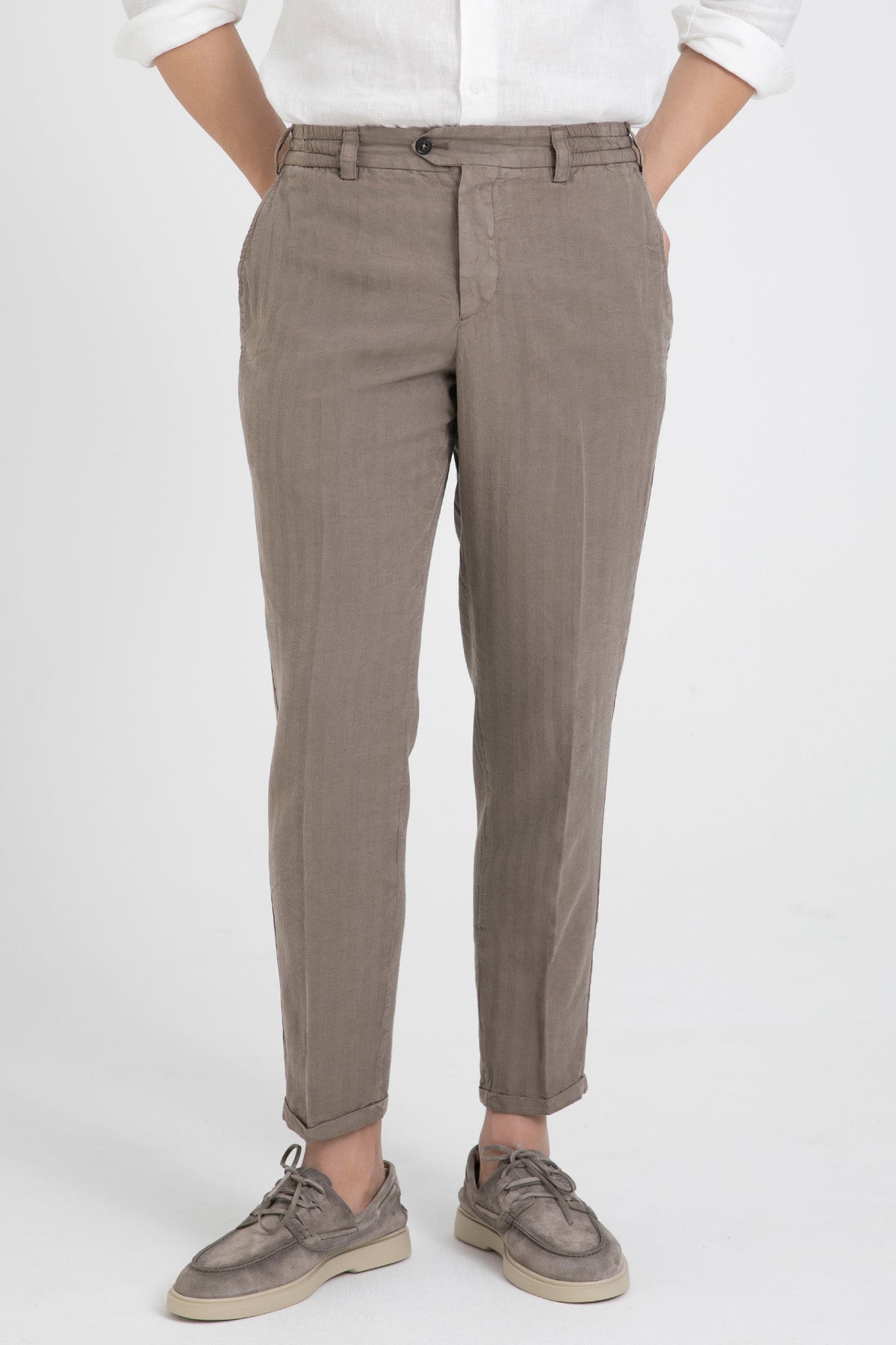 Pantaloni Torino The Rebel Soft Fit Keten Pantolon