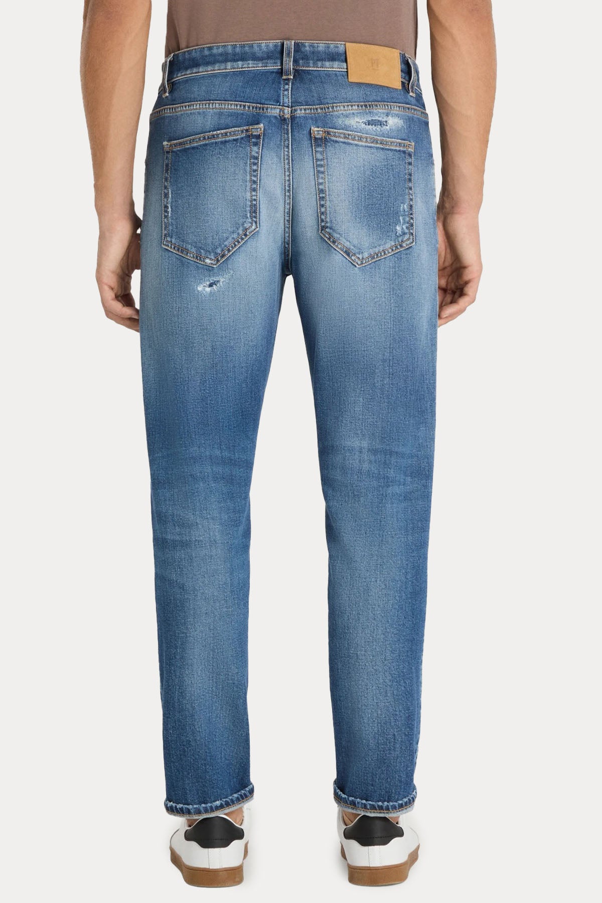 Pantaloni Torino Reggae Tapered Fit Yıkamalı Jeans-Jeans-Libas