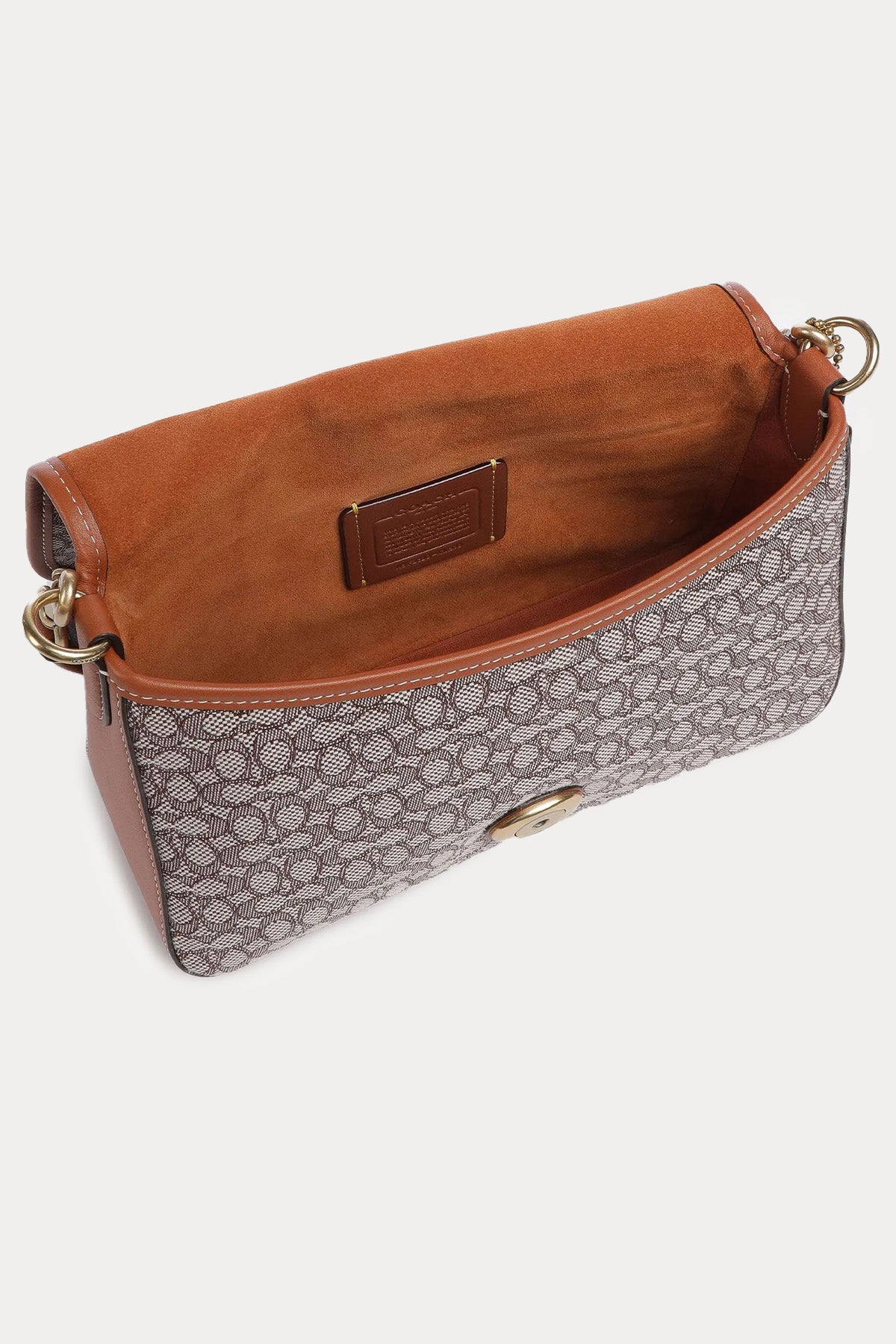 Coach Logolu Deri Omuz Çantası