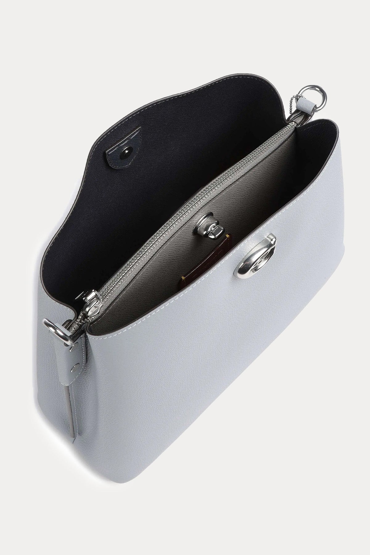 Coach Logolu Deri Omuz Çantası