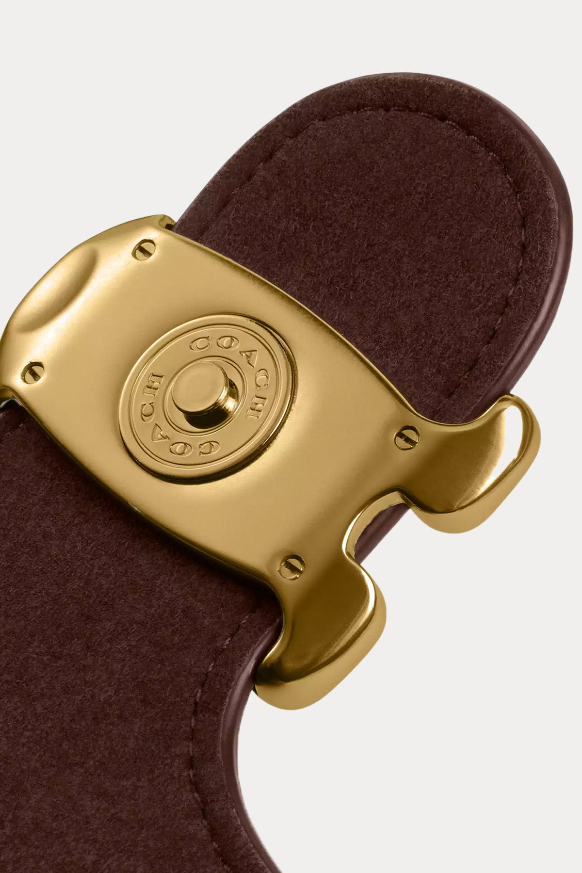 Coach Logolu Deri Omuz Çantası