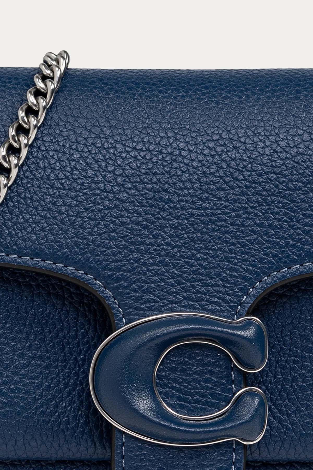 Coach Logolu Deri Omuz Çantası