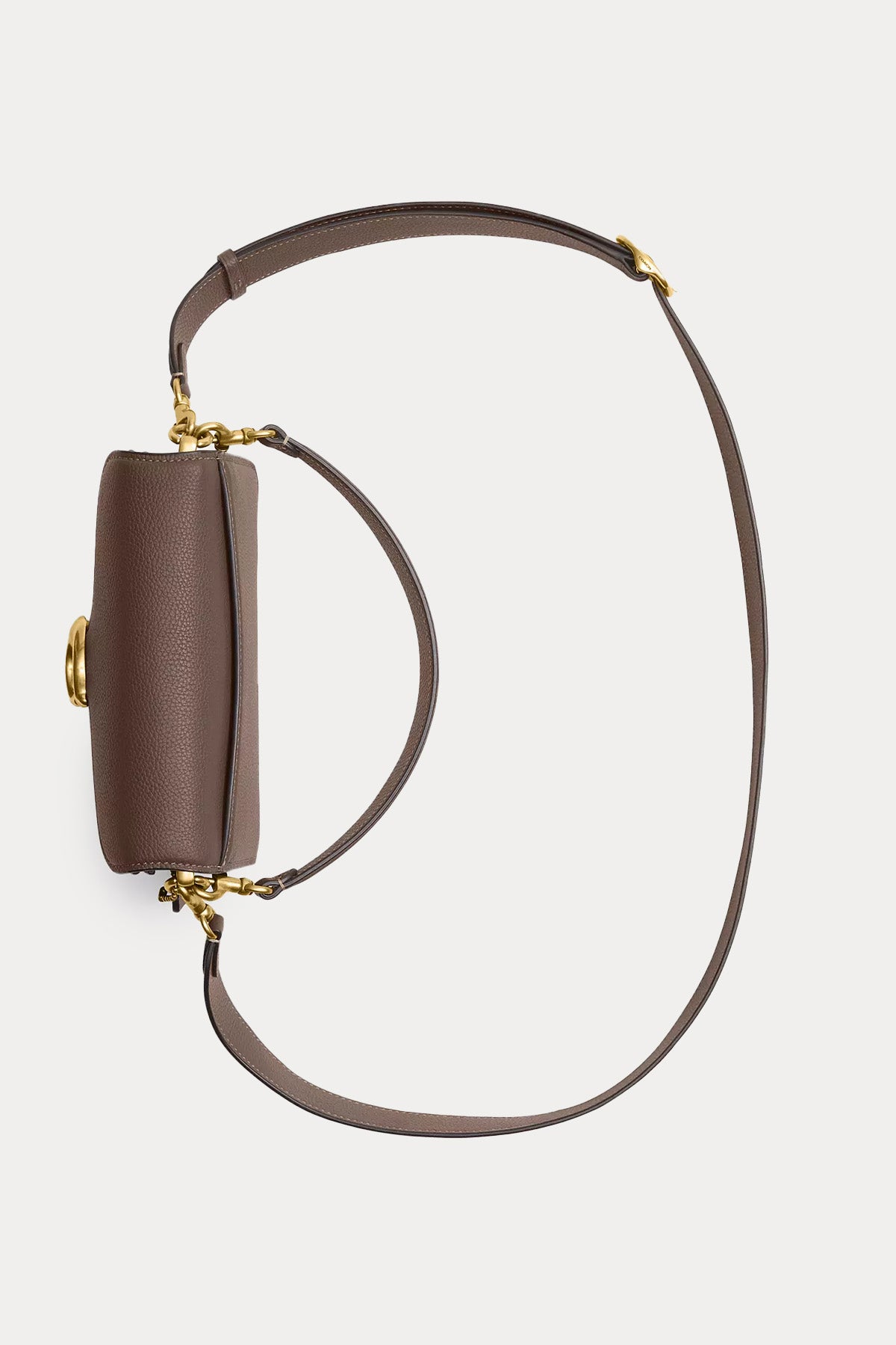 Coach Logolu Deri Omuz Çantası