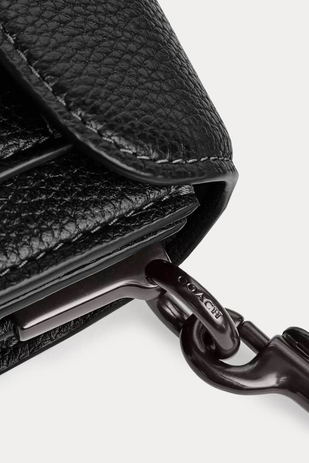 Coach Logolu Deri Omuz Çantası