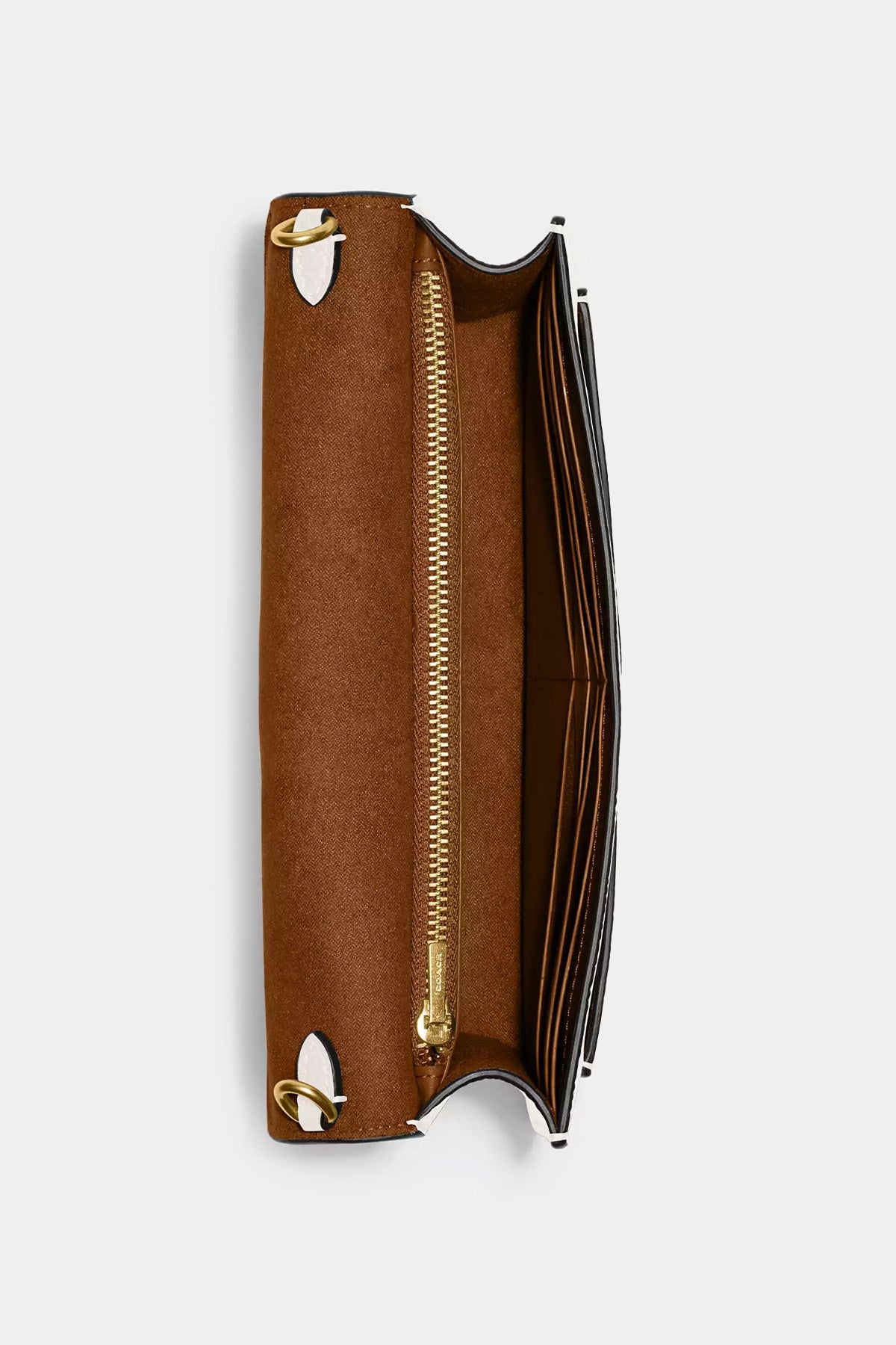 Coach Logolu Deri Omuz Çantası