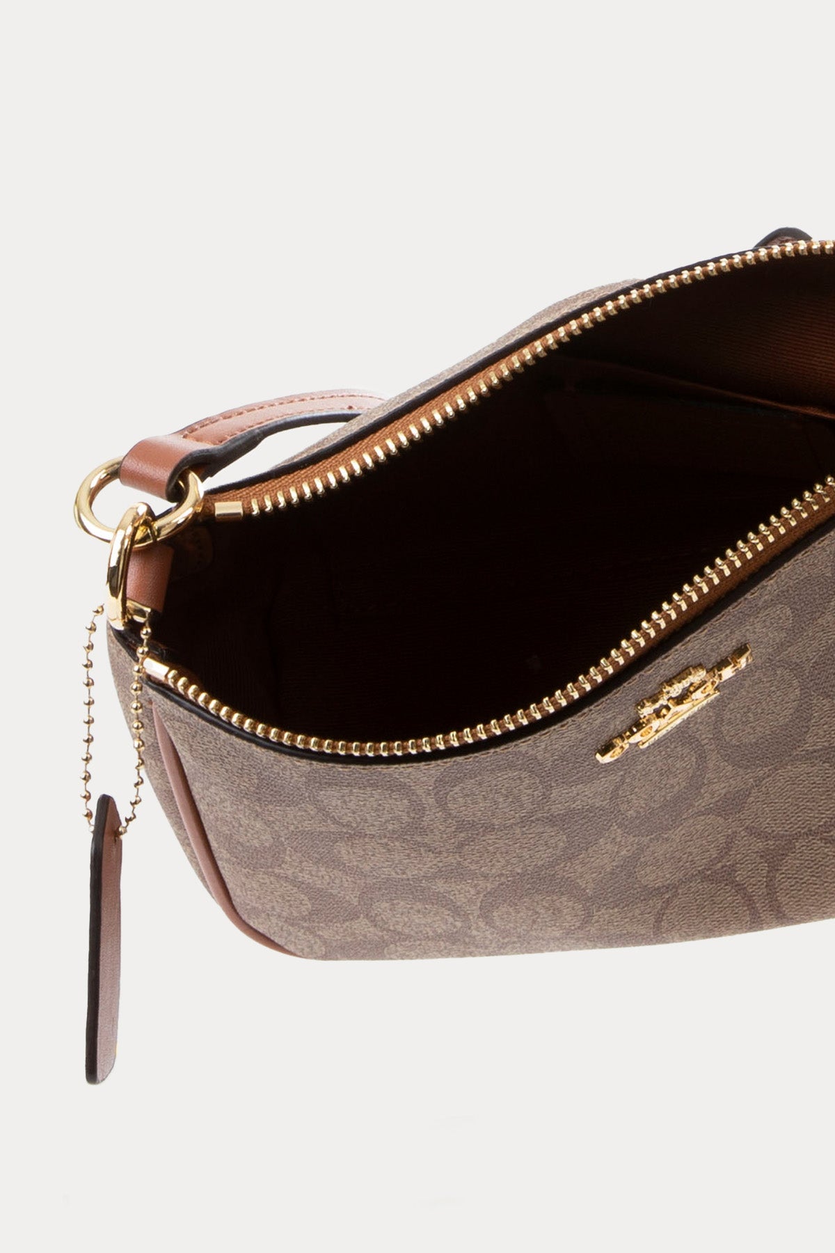 Coach Logolu Deri Omuz Çantası