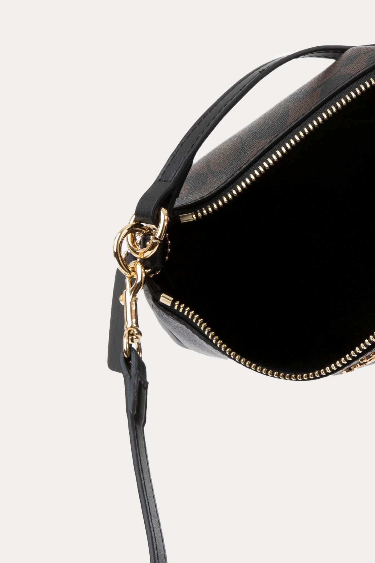 Coach Logolu Deri Omuz Çantası-Çanta-Libas