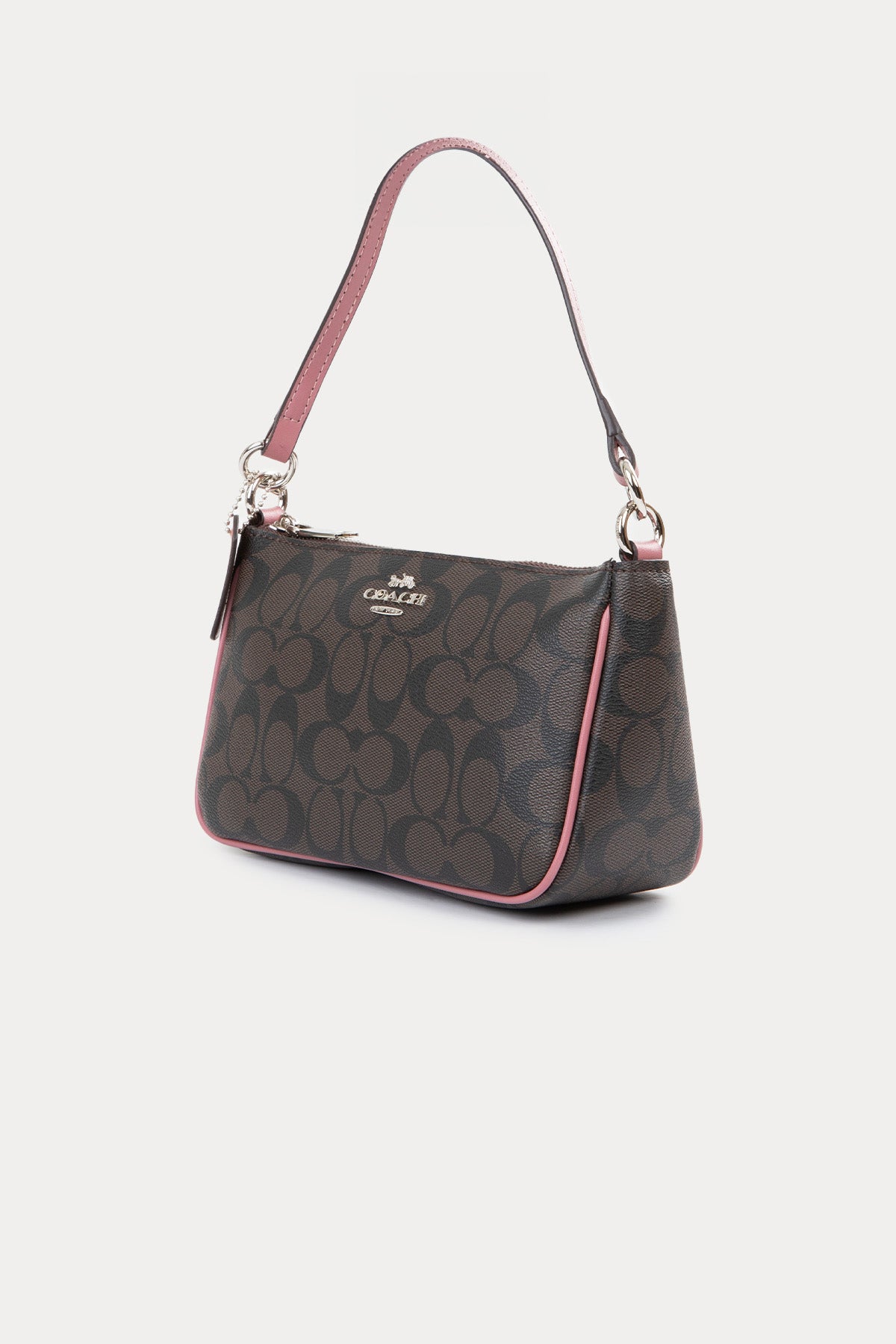 Coach Logolu Deri Omuz Çantası