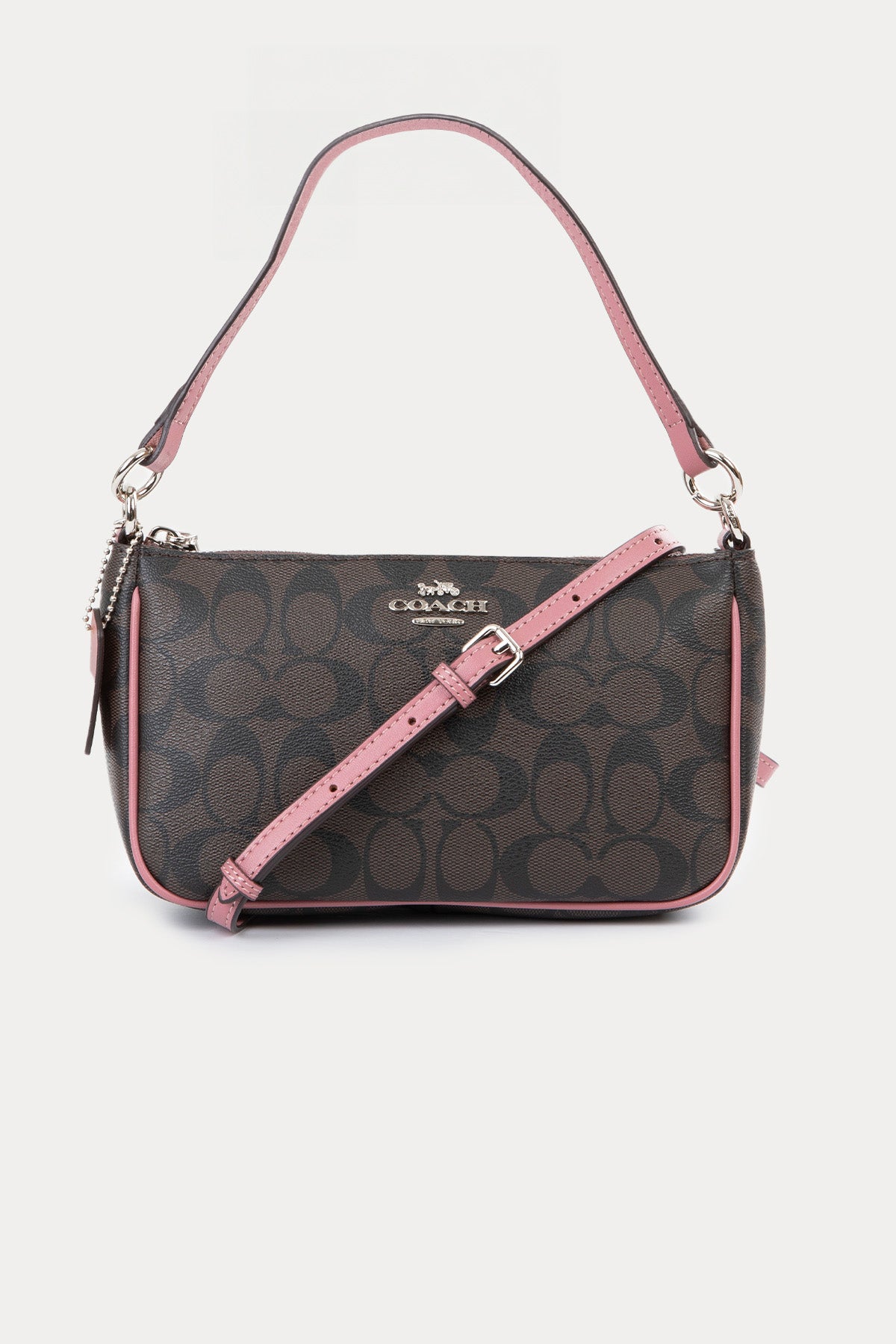 Coach Logolu Deri Omuz Çantası