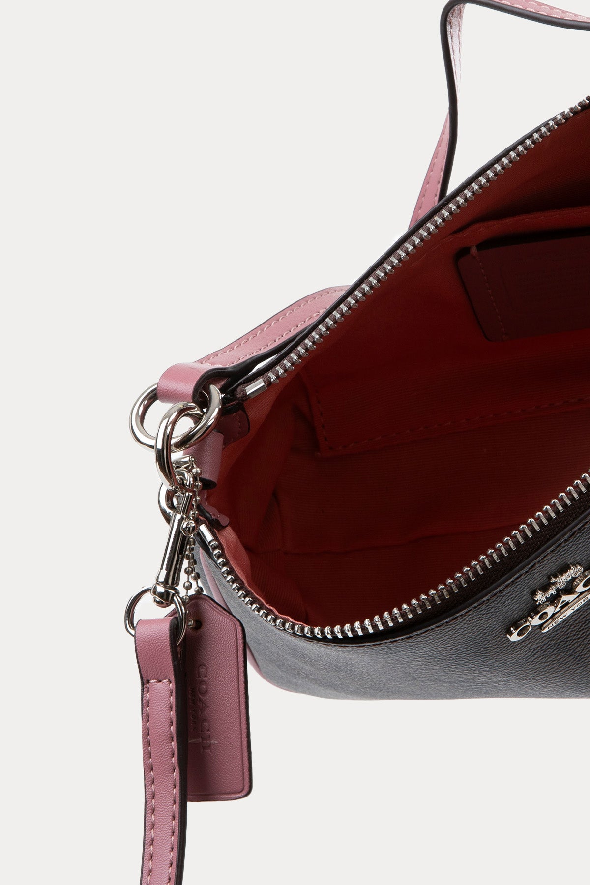 Coach Logolu Deri Omuz Çantası