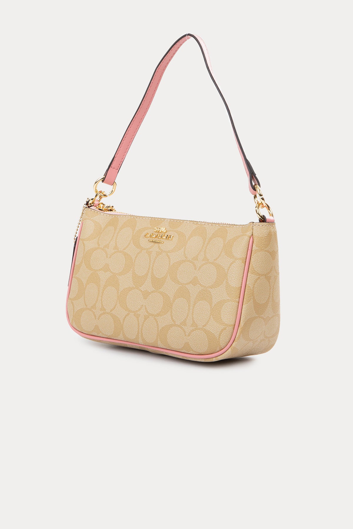 Coach Logolu Deri Omuz Çantası