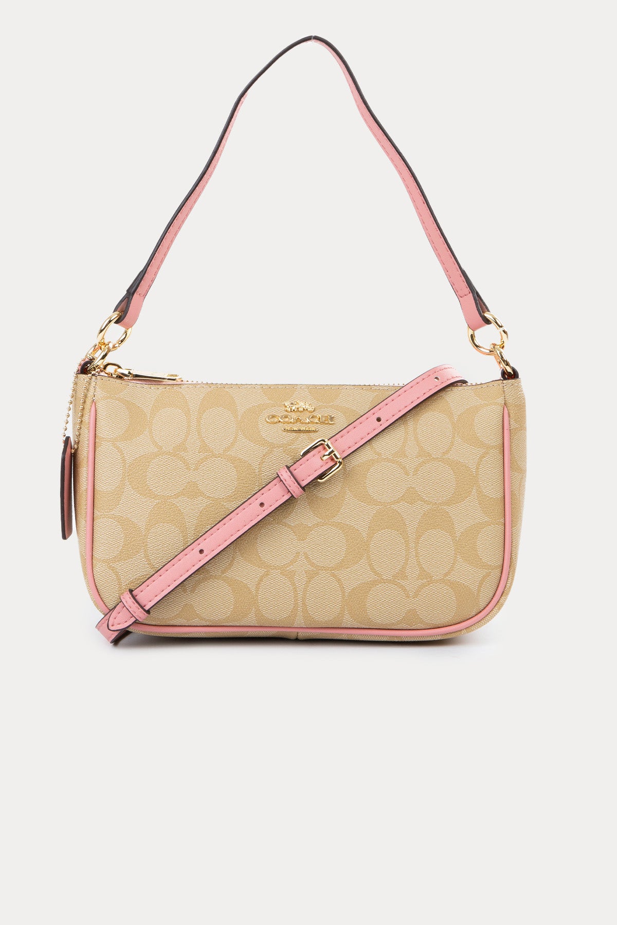 Coach Logolu Deri Omuz Çantası