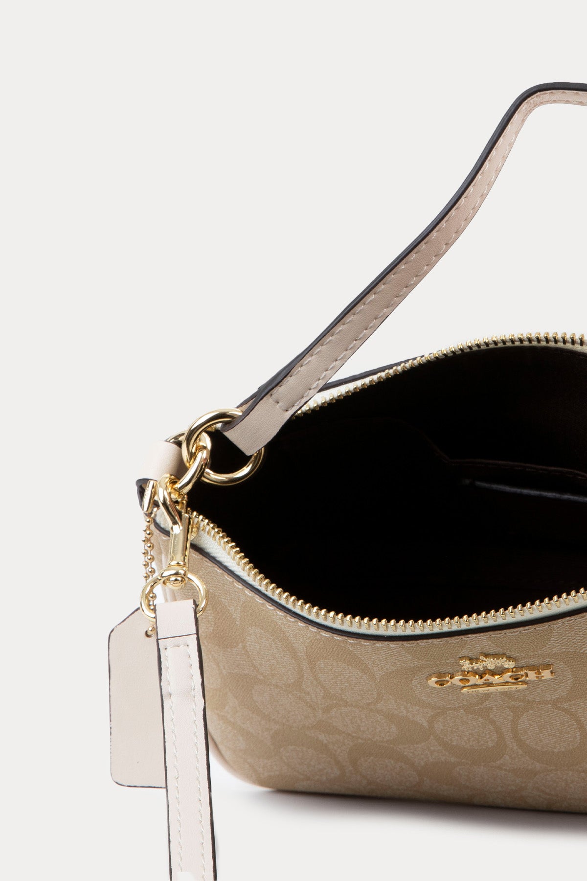 Coach Logolu Deri Omuz Çantası