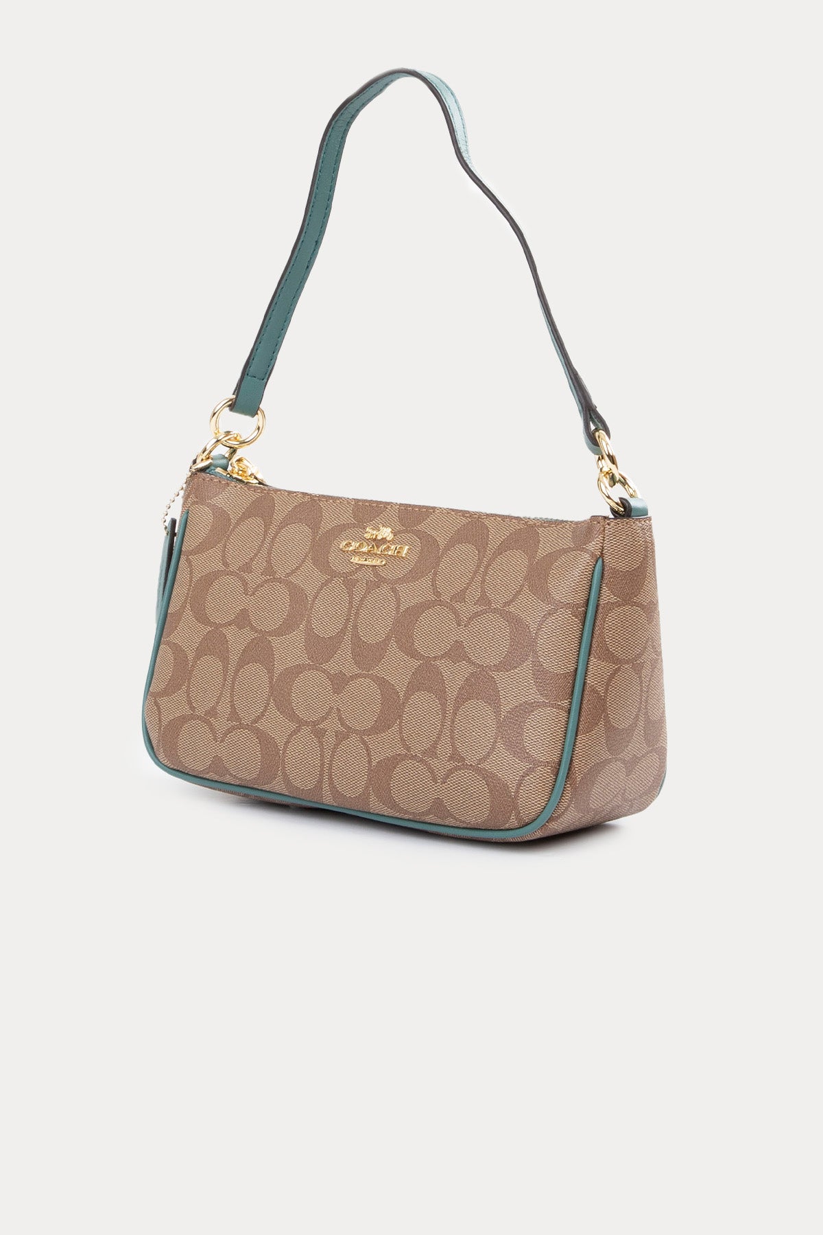 Coach Logolu Deri Omuz Çantası