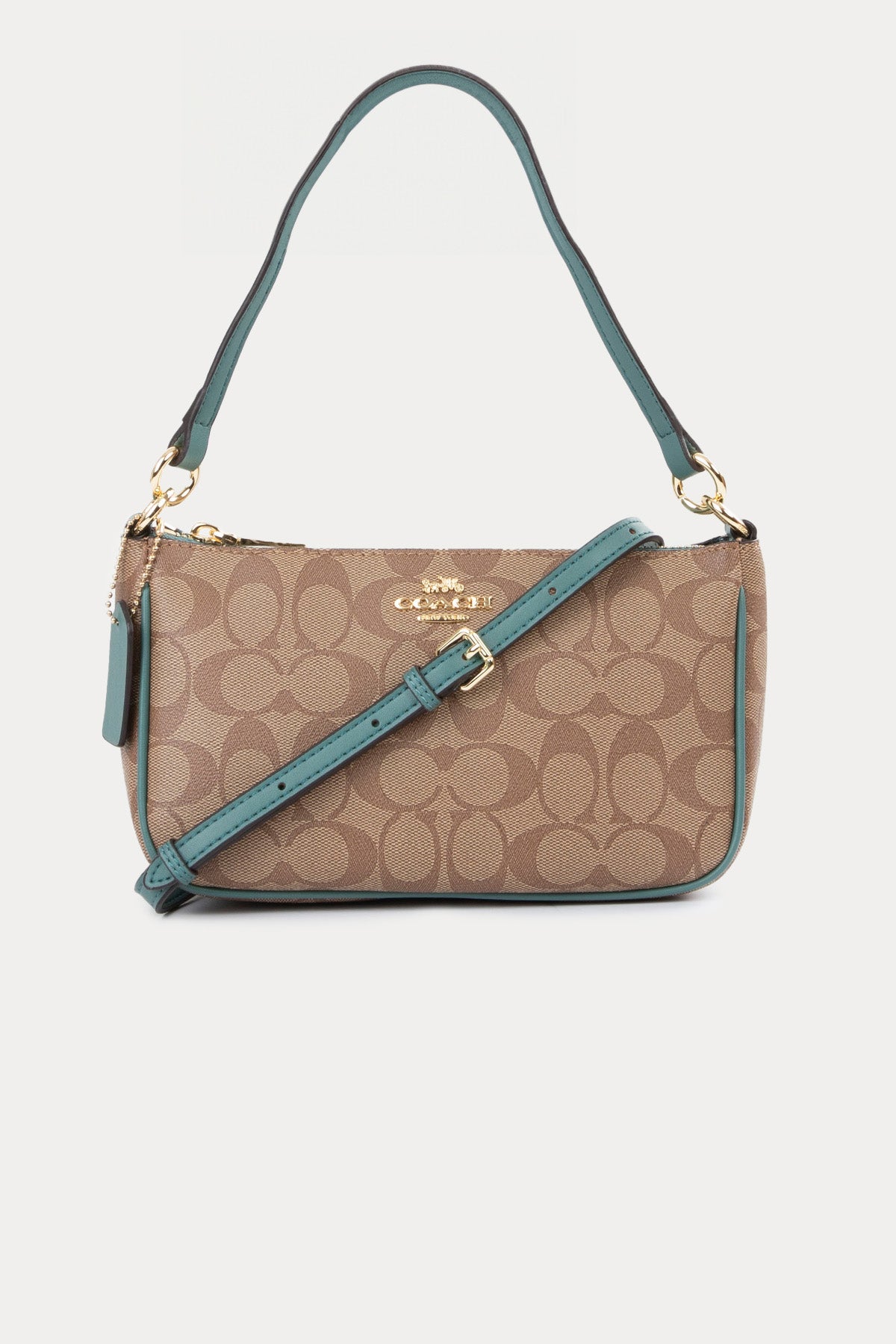 Coach Logolu Deri Omuz Çantası