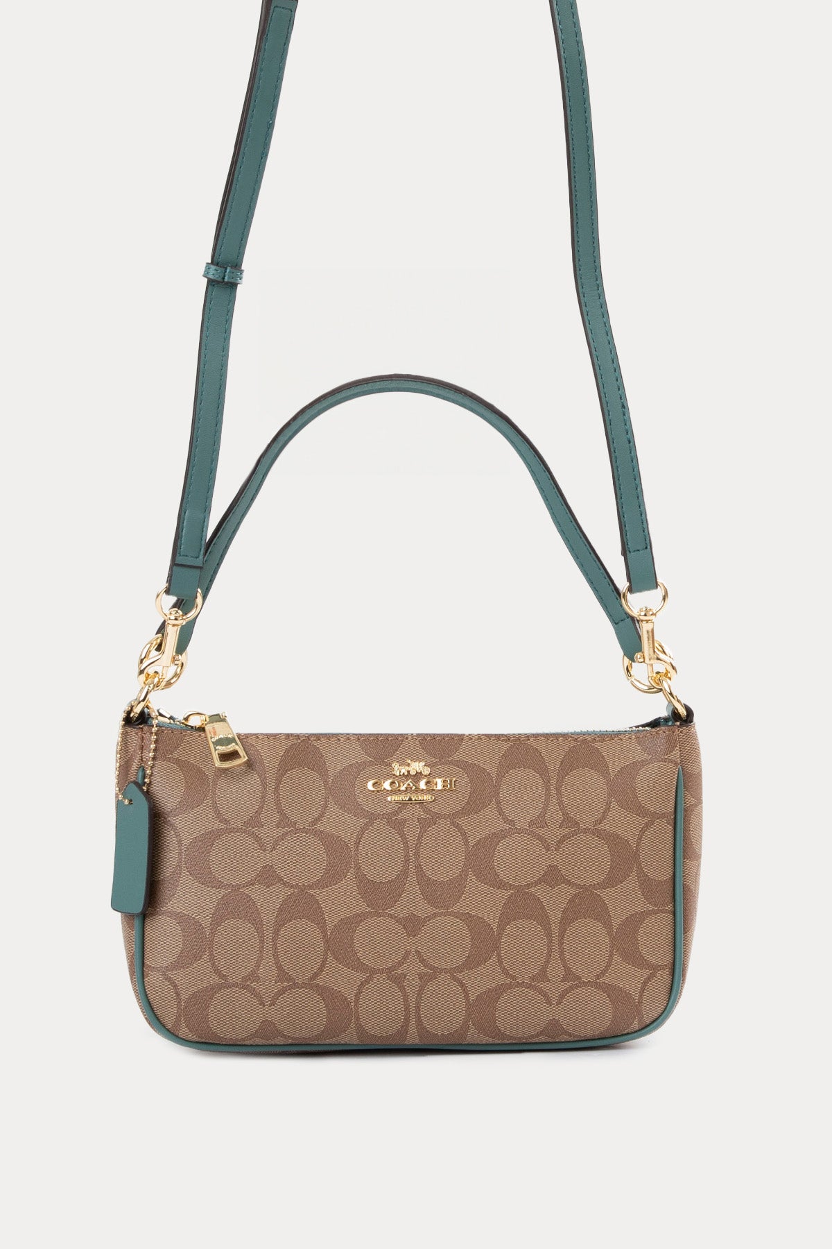 Coach Logolu Deri Omuz Çantası