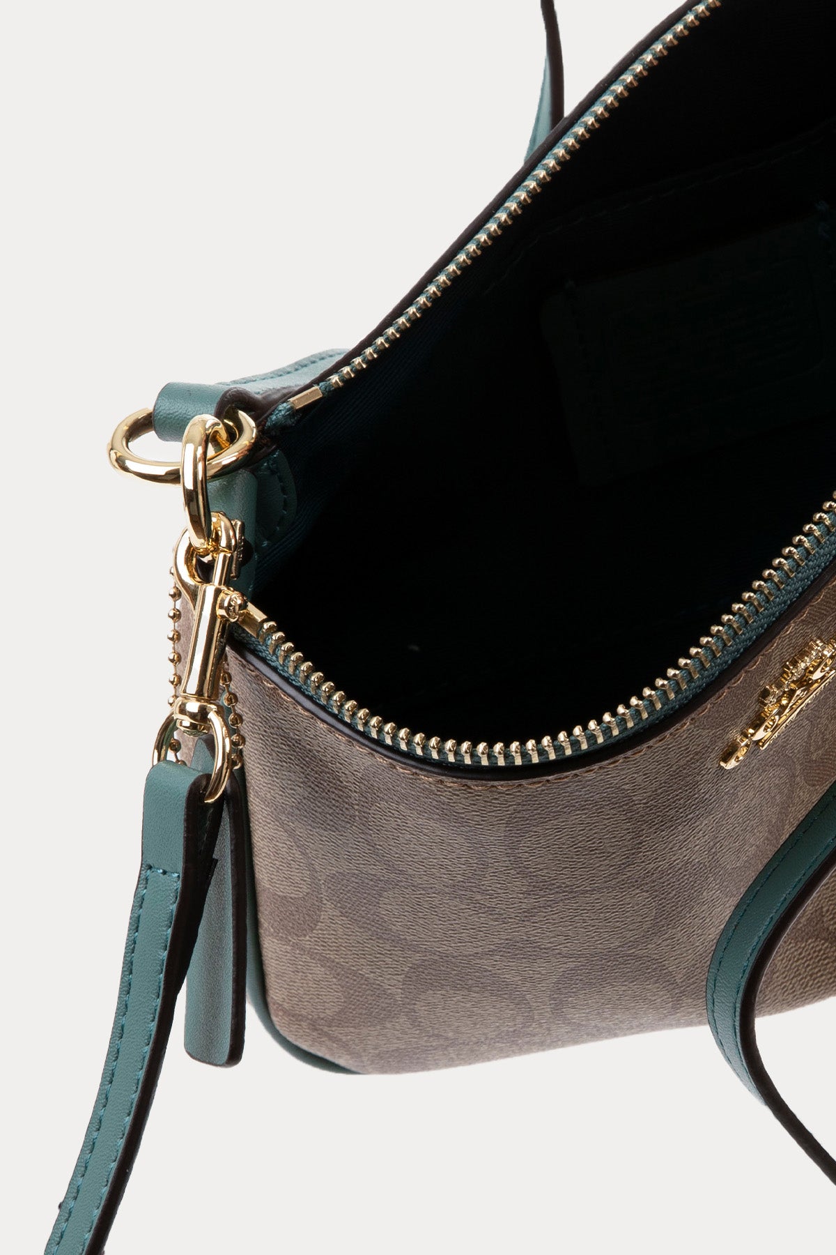 Coach Logolu Deri Omuz Çantası