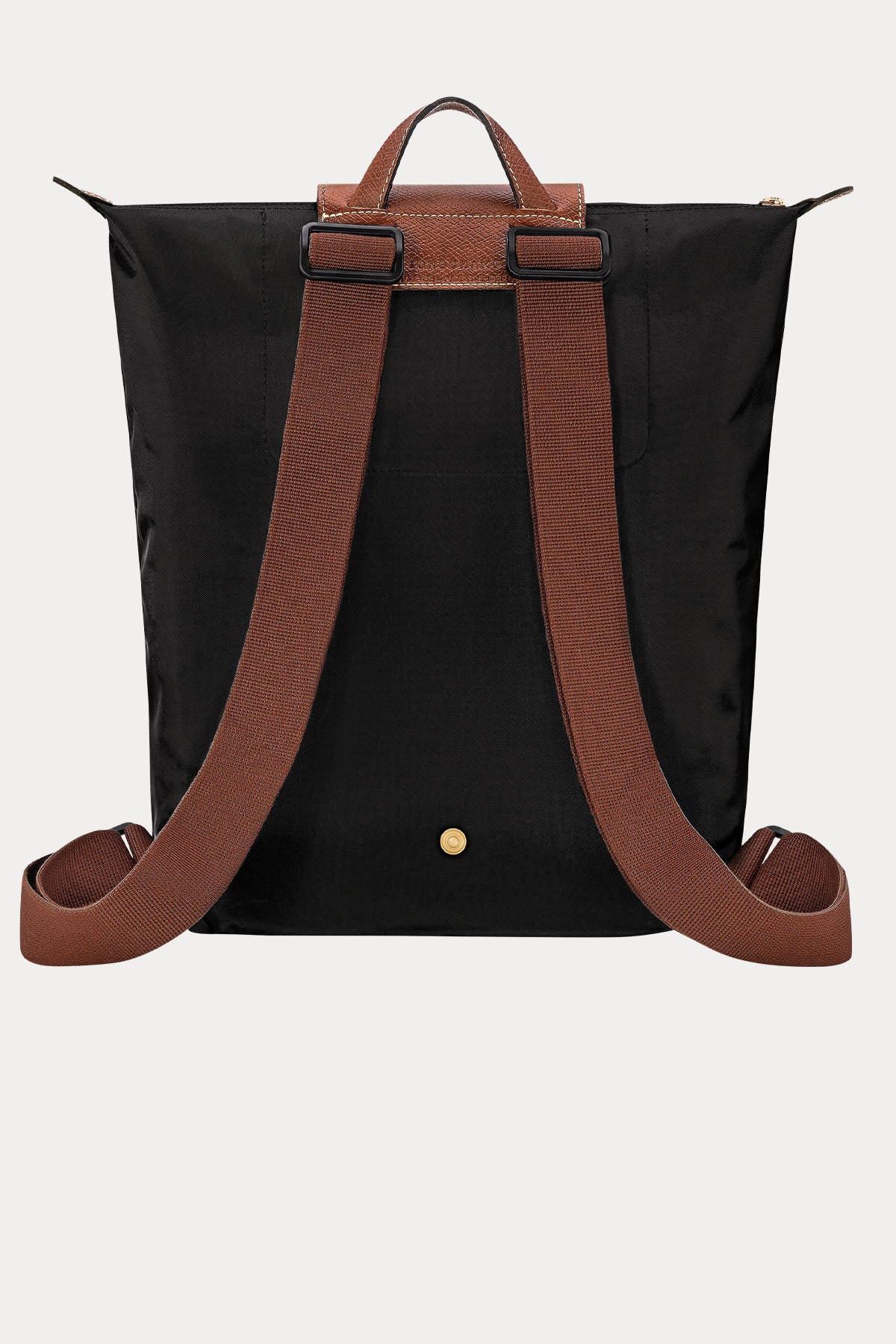 Longchamp Deri Detaylı Logolu Sırt Çantası