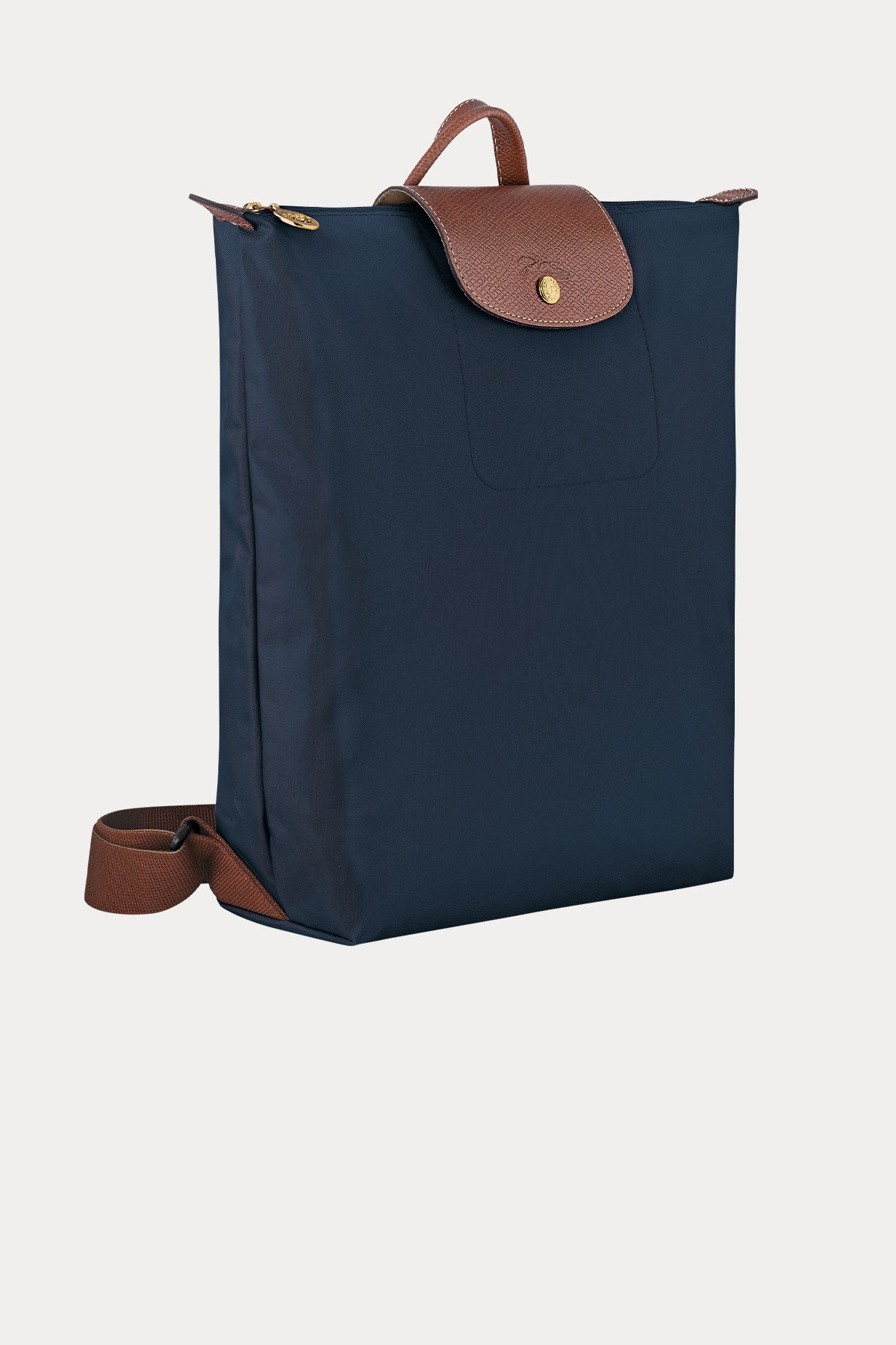 Longchamp Deri Detaylı Logolu Sırt Çantası