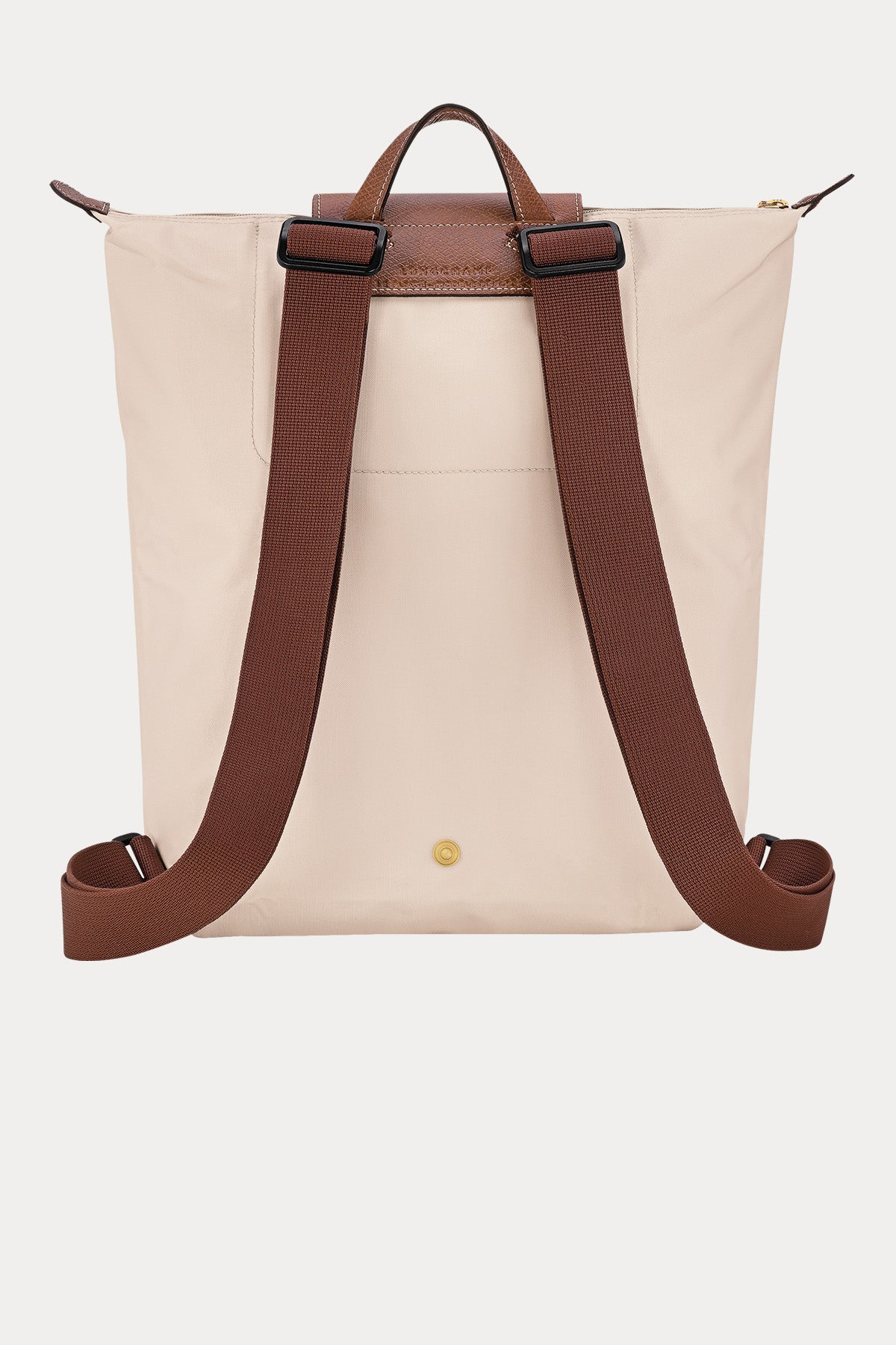 Longchamp Deri Detaylı Logolu Sırt Çantası