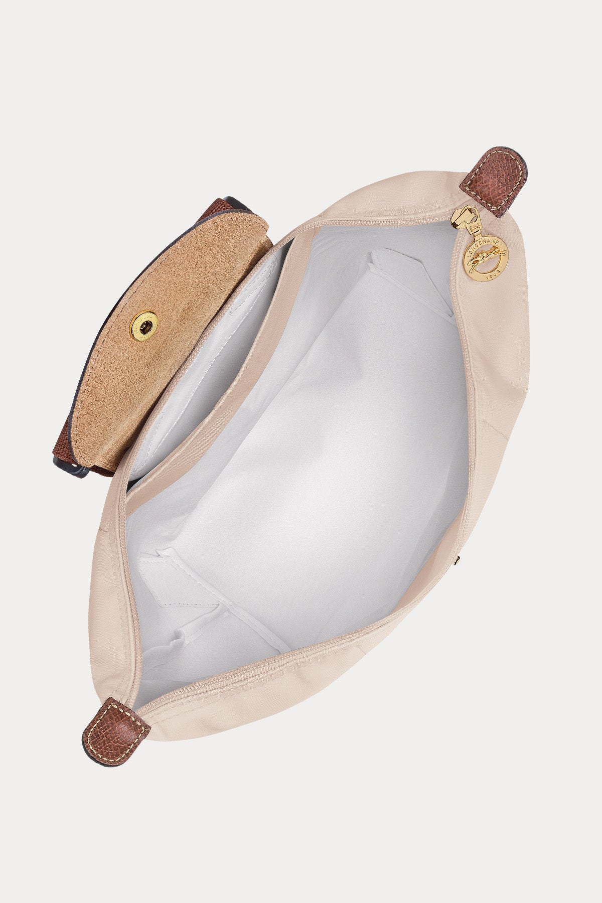 Longchamp Deri Detaylı Logolu Sırt Çantası