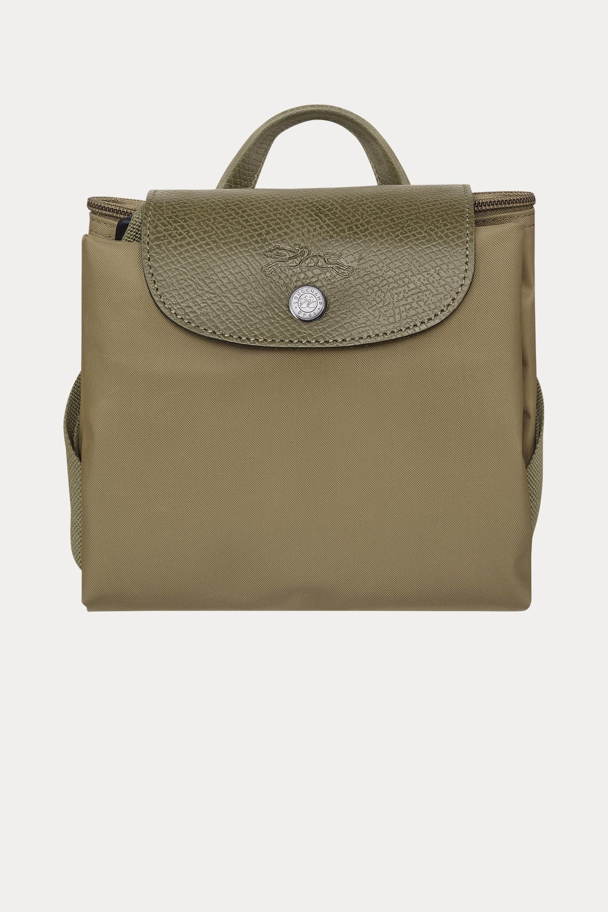 Longchamp Deri Detaylı Logolu Sırt Çantası