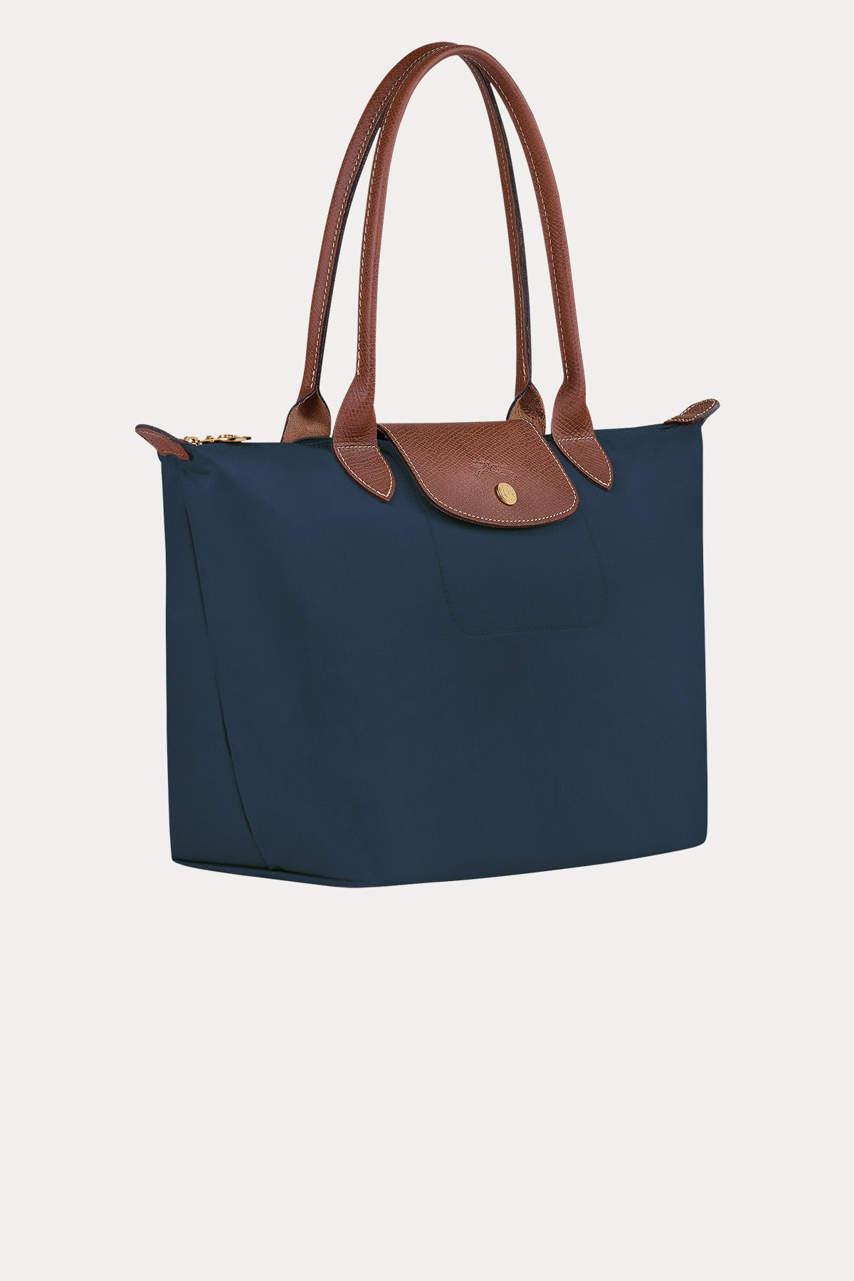 Longchamp Deri Detaylı Logolu Omuz Çantası