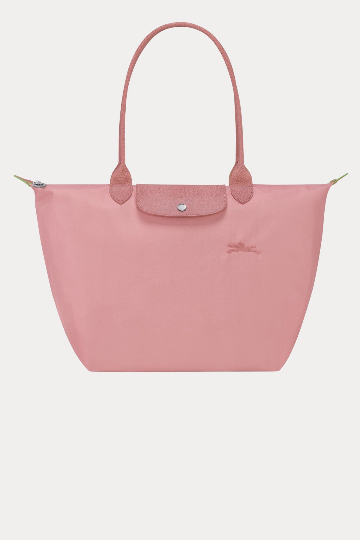 Longchamp Deri Detaylı Logolu Omuz Çantası