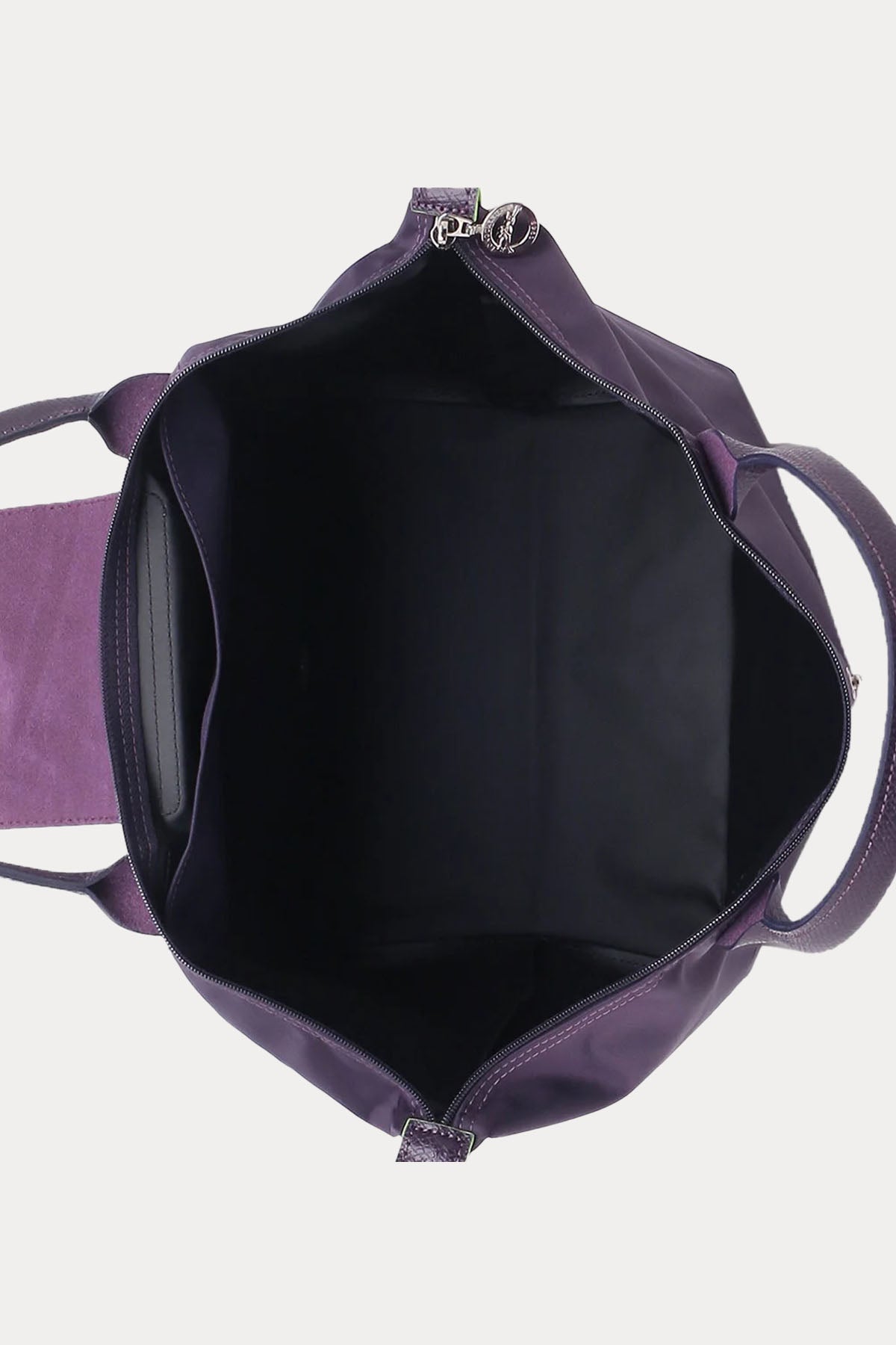 Longchamp Deri Detaylı Logolu Omuz Çantası