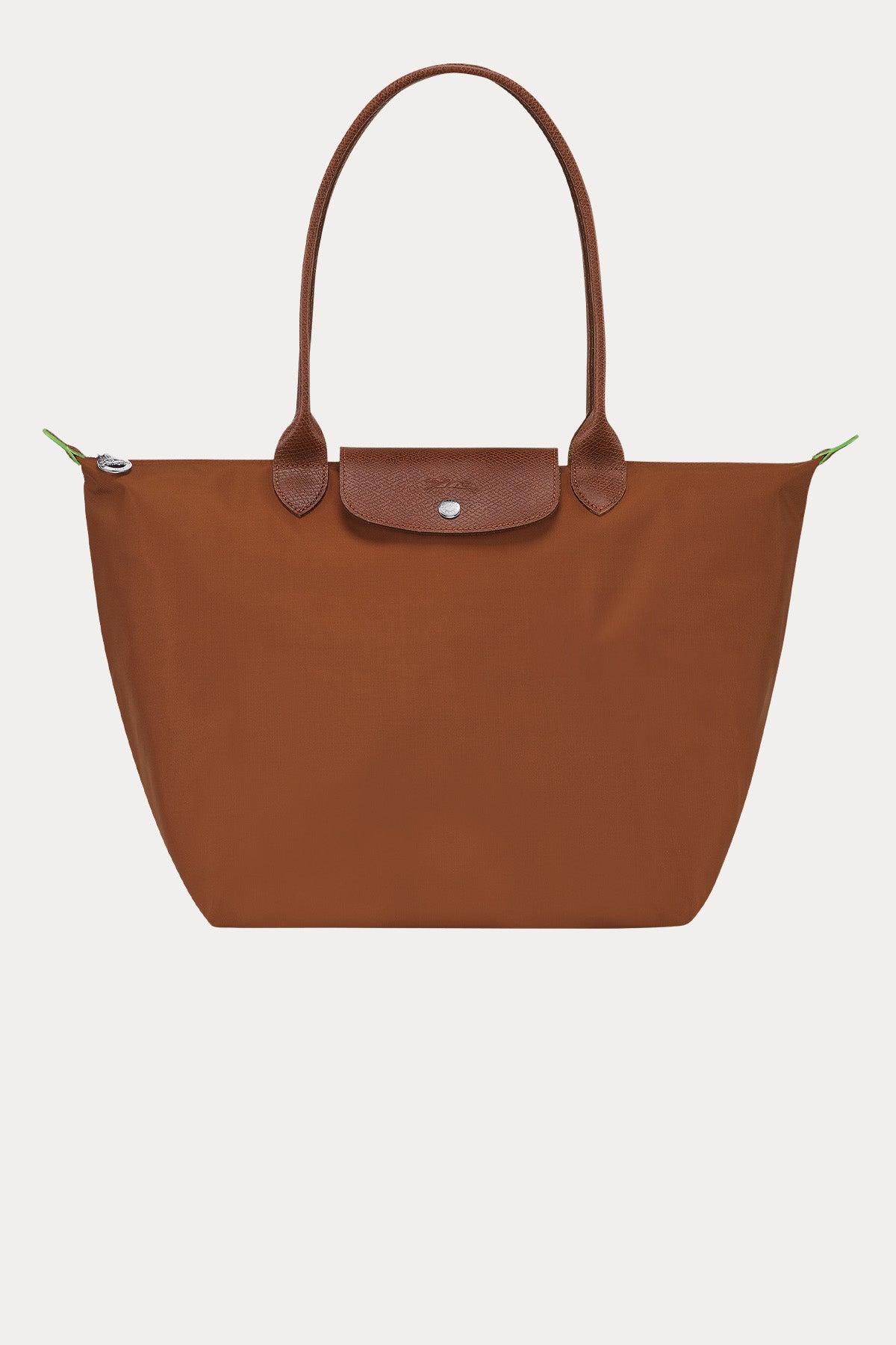 Longchamp Deri Detaylı Logolu Omuz Çantası