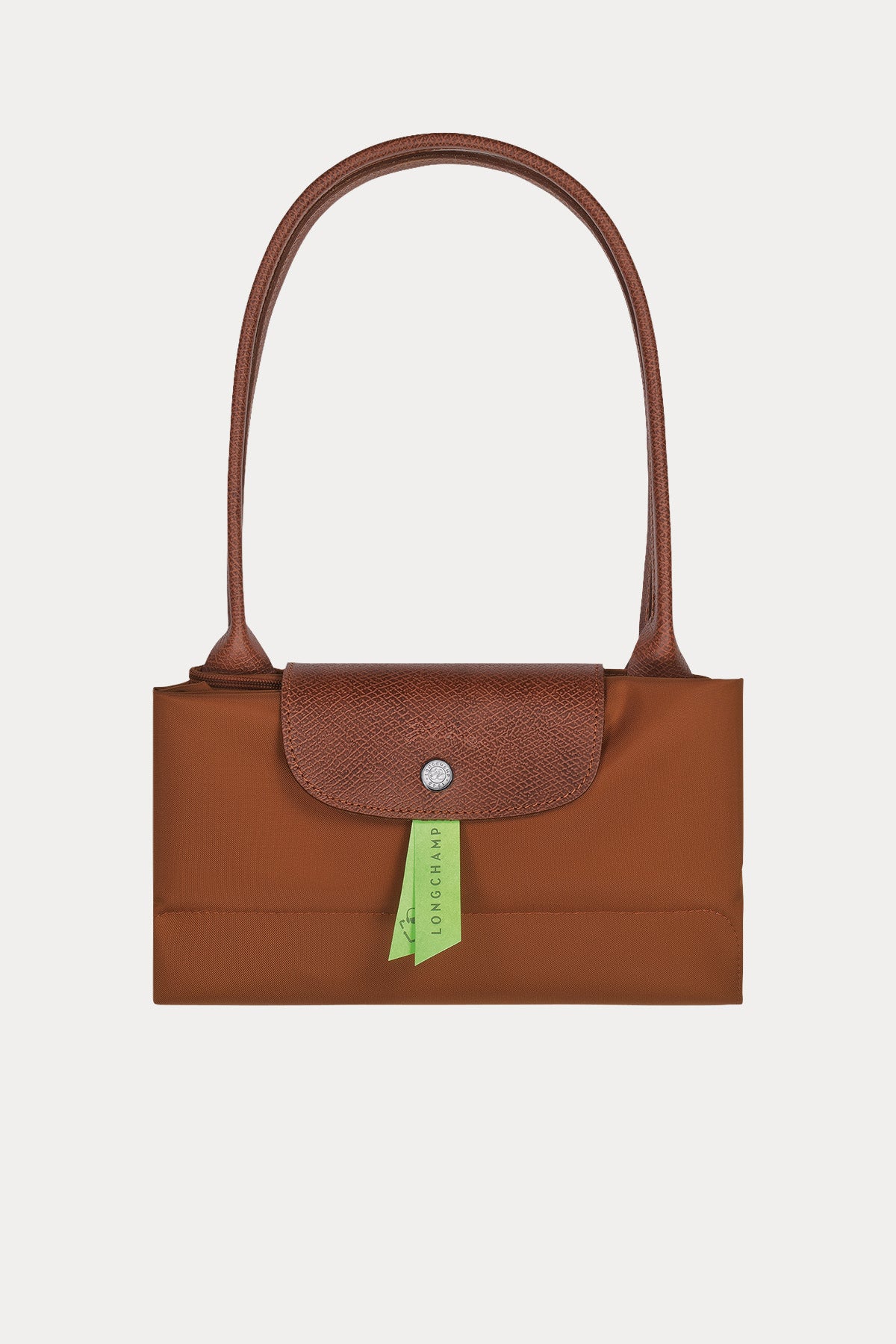 Longchamp Deri Detaylı Logolu Omuz Çantası-Çanta-Libas