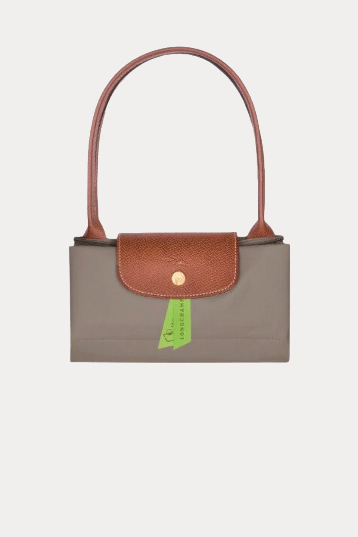 Longchamp Deri Detaylı Logolu Omuz Çantası-Çanta-Libas