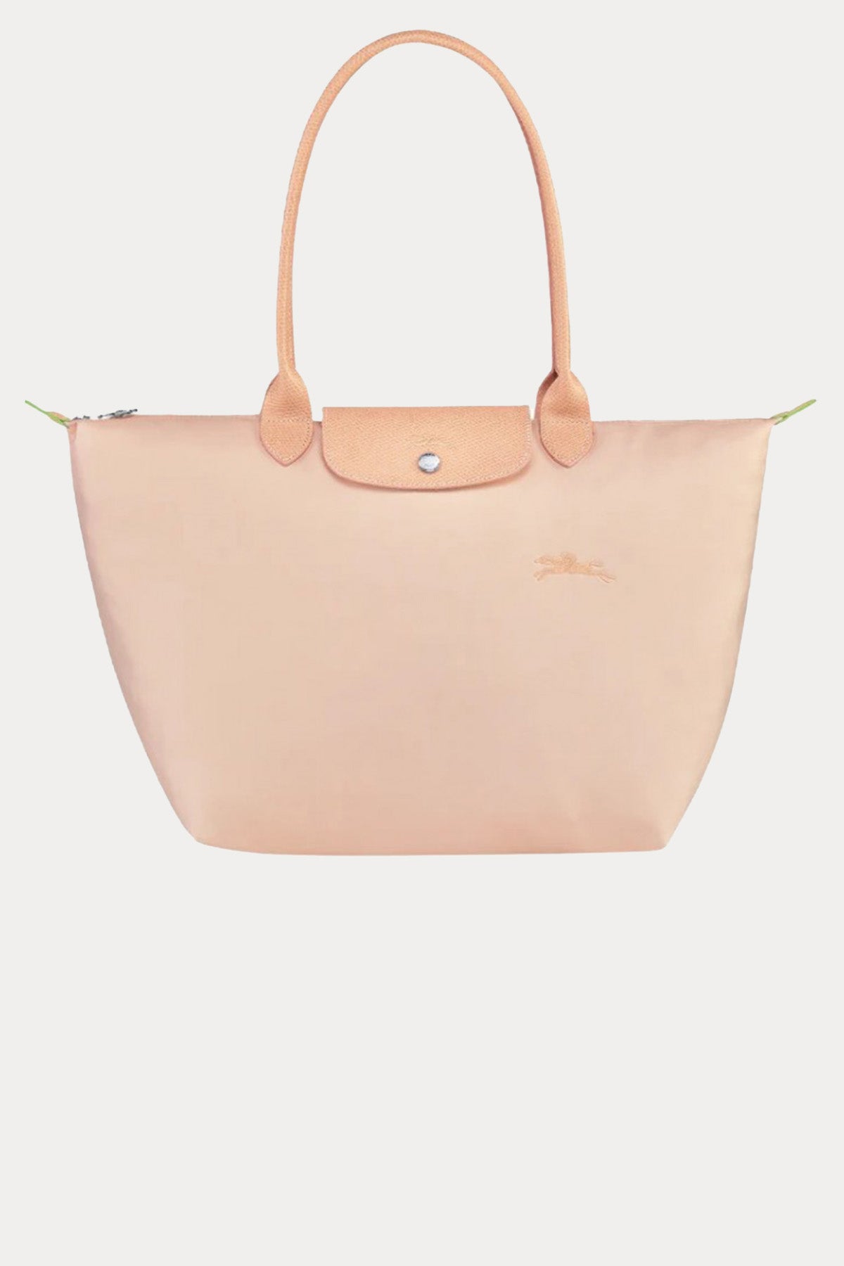 Longchamp Deri Detaylı Logolu Omuz Çantası