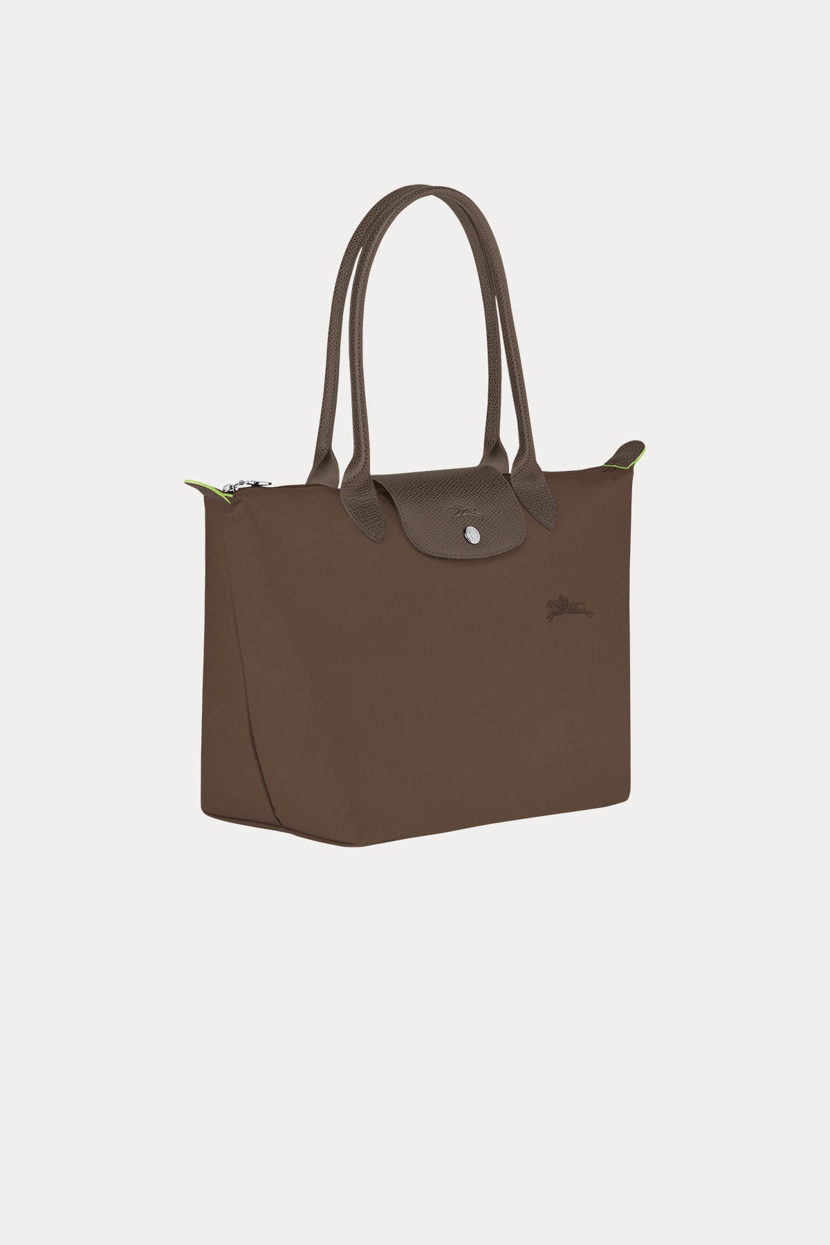 Longchamp Deri Detaylı Logolu Omuz Çantası