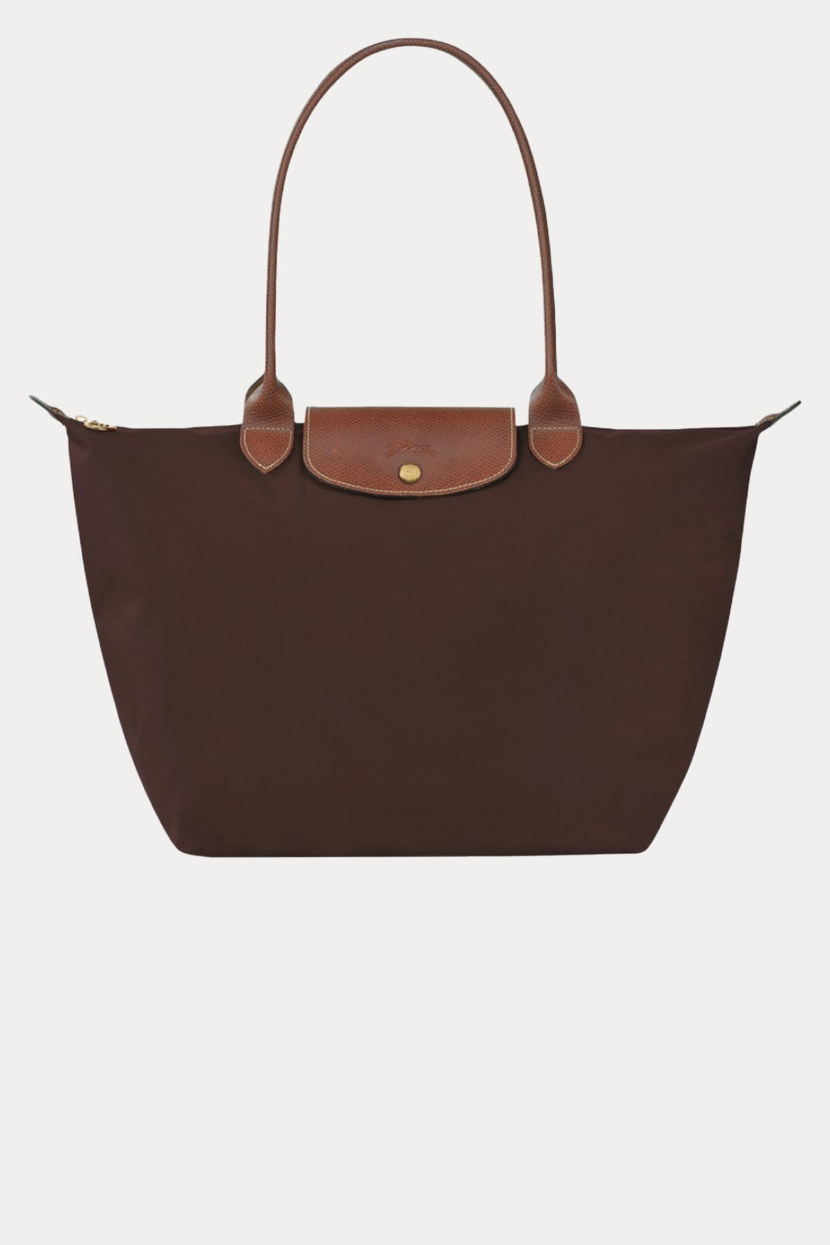 Longchamp Deri Detaylı Logolu Omuz Çantası