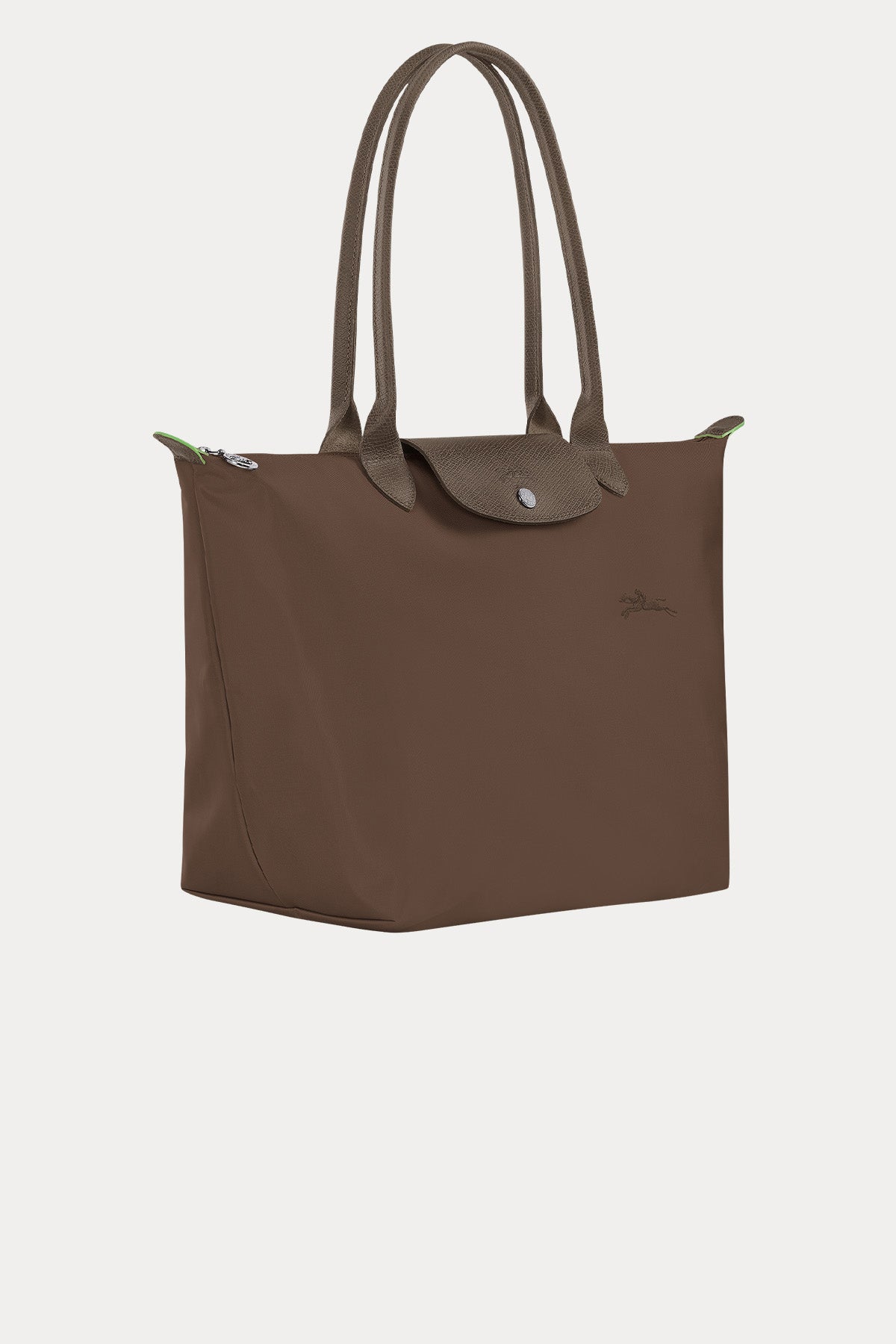 Longchamp Deri Detaylı Logolu Omuz Çantası